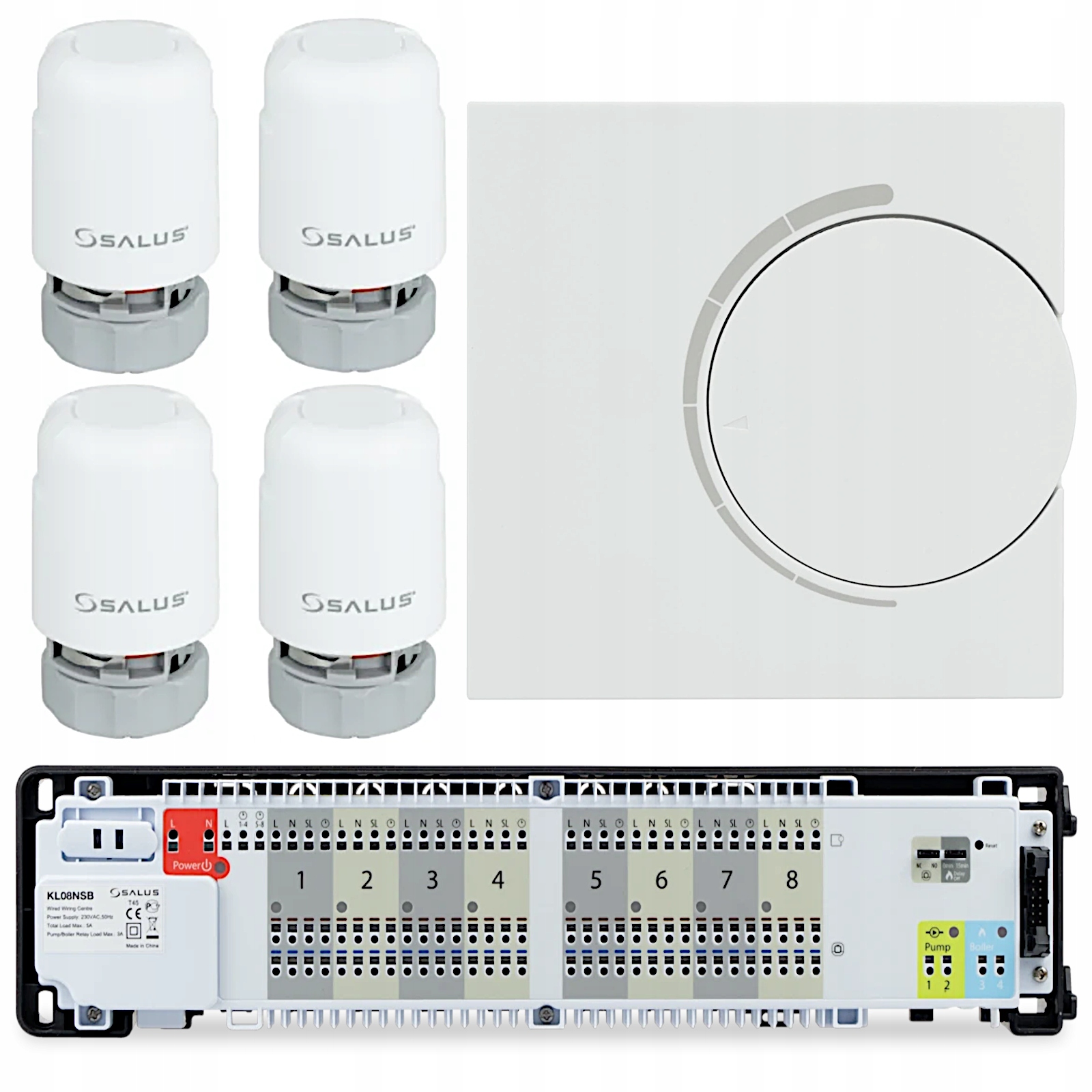 Zestaw Ogrzewania Podłogowego Salus Listwa Regulator RT20 Siłownik T30NC