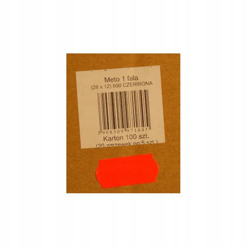 TAŚMA DO METKOWNICY JEDNORZĘDOWEJ CENÓWKI METKI Marka Meto