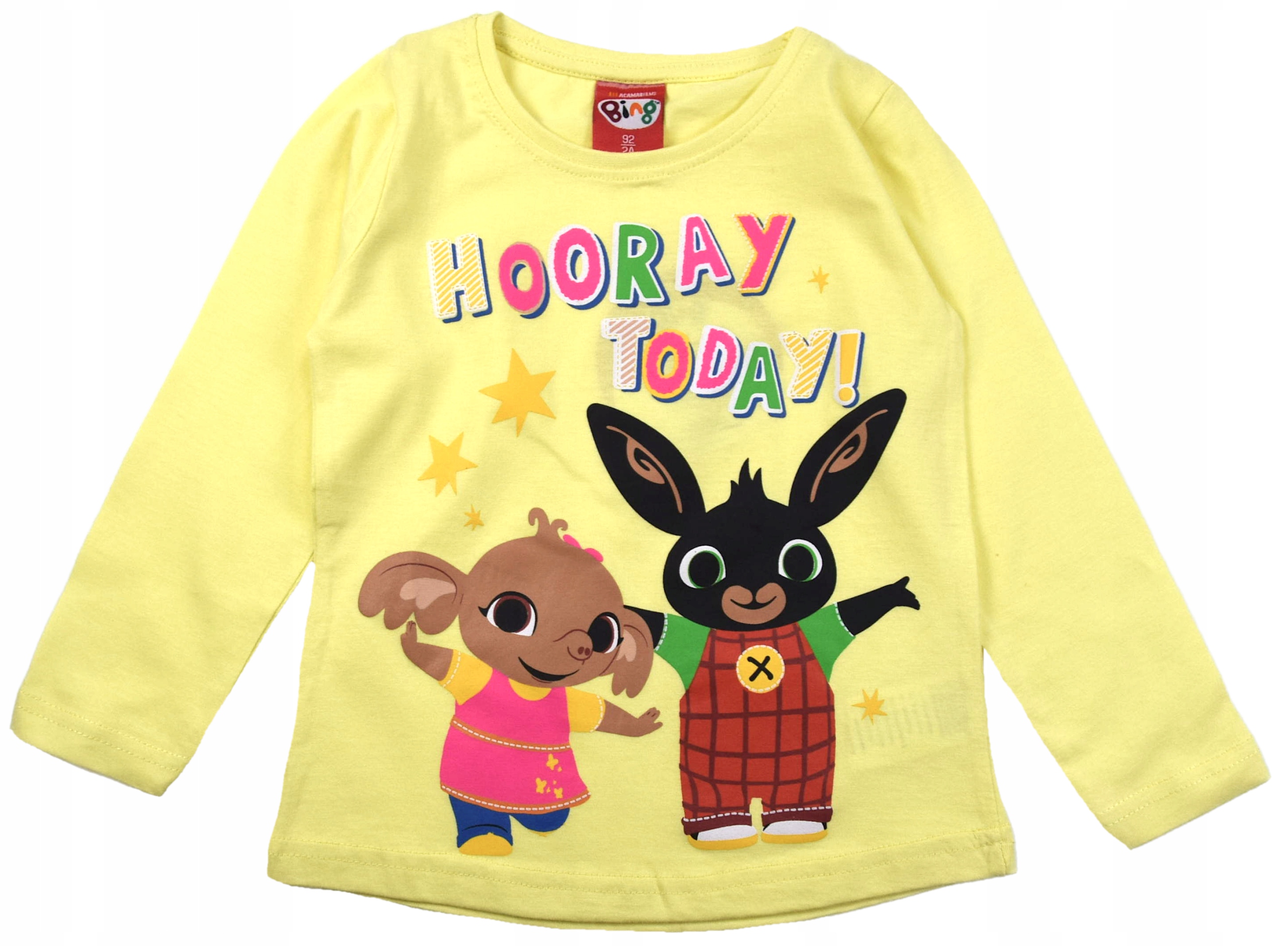 BLUZECZKA T-SHIRT BLUZKA BING ŻÓŁTA 92 R29