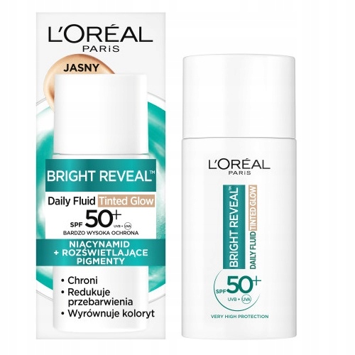 L'Oreal Paris Bright Reveal fluid redukující pigmentové skvrny s SPF50+ odstínem