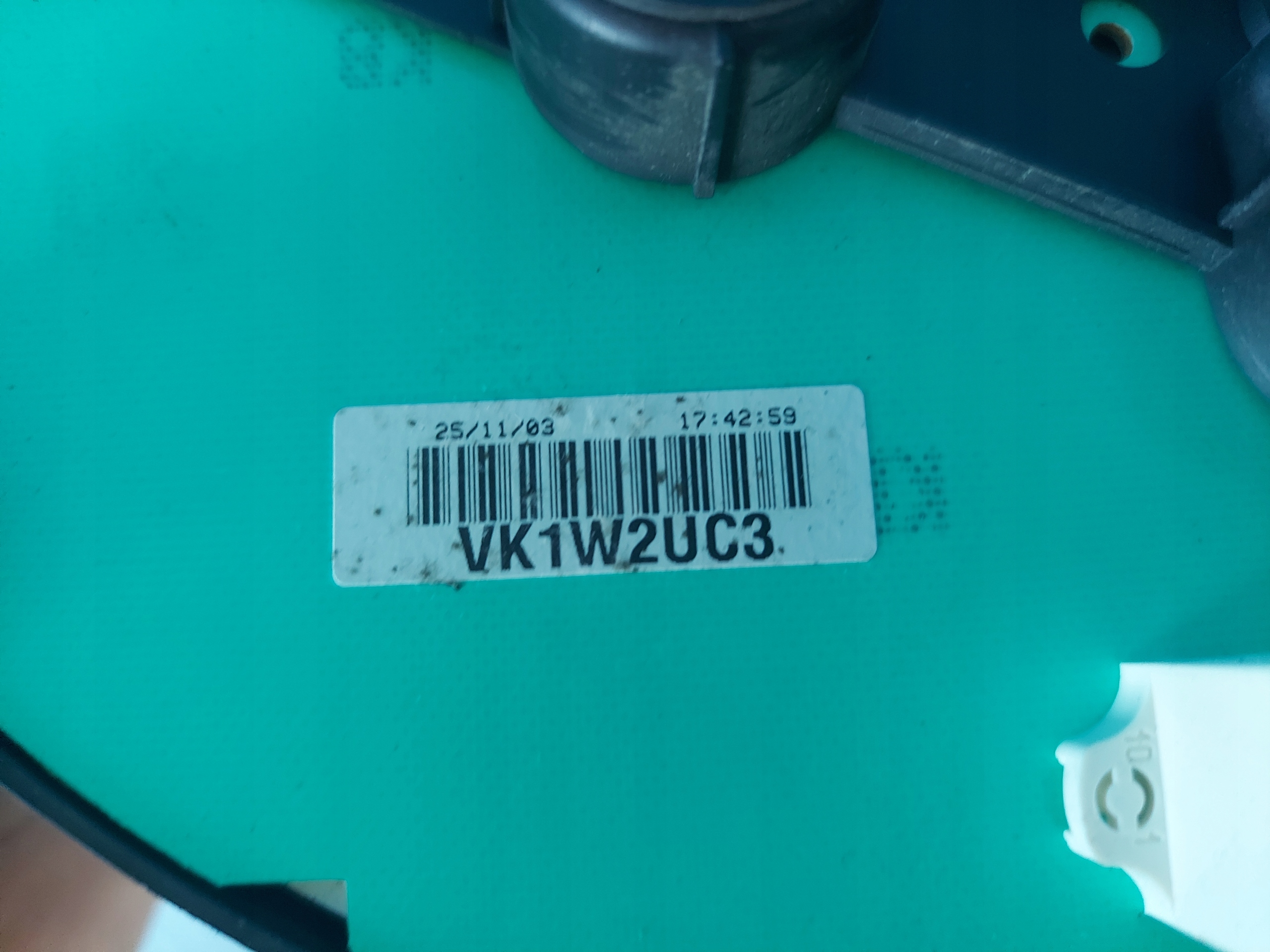 dials clock PEUGEOT 206 CC 1.6 B 9651740580