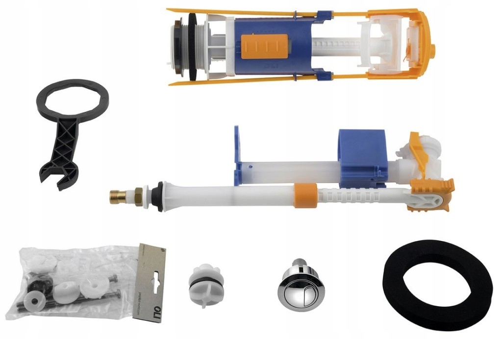 Splachovací set, spodné plnenie 1/2", chróm (750990) /sm/