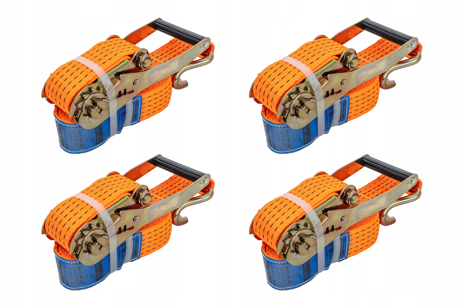 Bezpečnostní upevňovací pásy pro přívěs 4M/50mm/5T 4ks