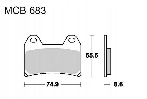 Klocki hamulcowe TRW MCB683