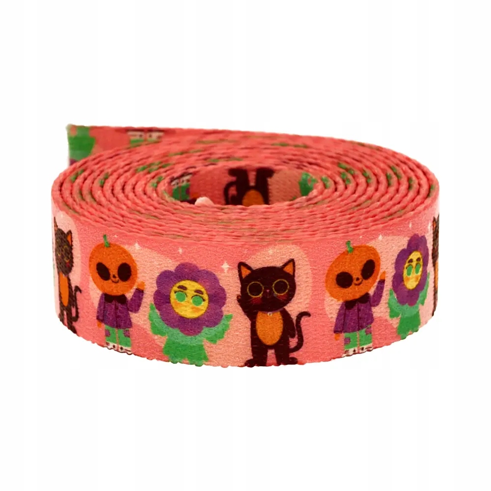 Popruh s potiskem Sublimace Spooky Friends 48 m trubková matná 25 mm