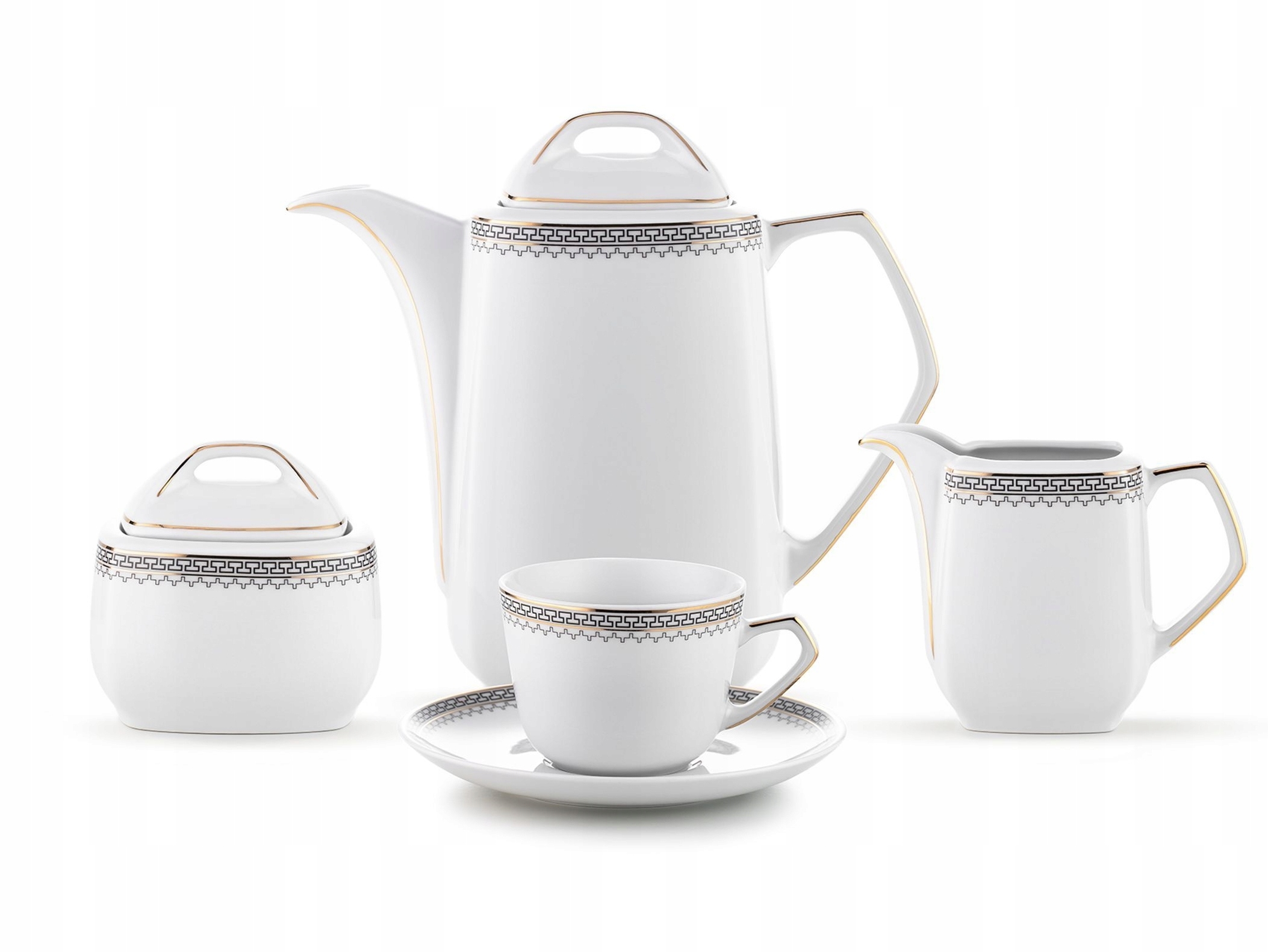 8051 Garnitur Do Kawy 6/22 Grecka Droga Pułaski Porcelana Ćmielów