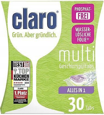 

Claro Tabletki Do Zmywarki 30SZT. Eko Z Niemiec De