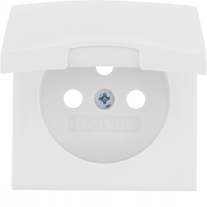 

Berker B.Kwadrat Pokrywa gniazda z klapką biała