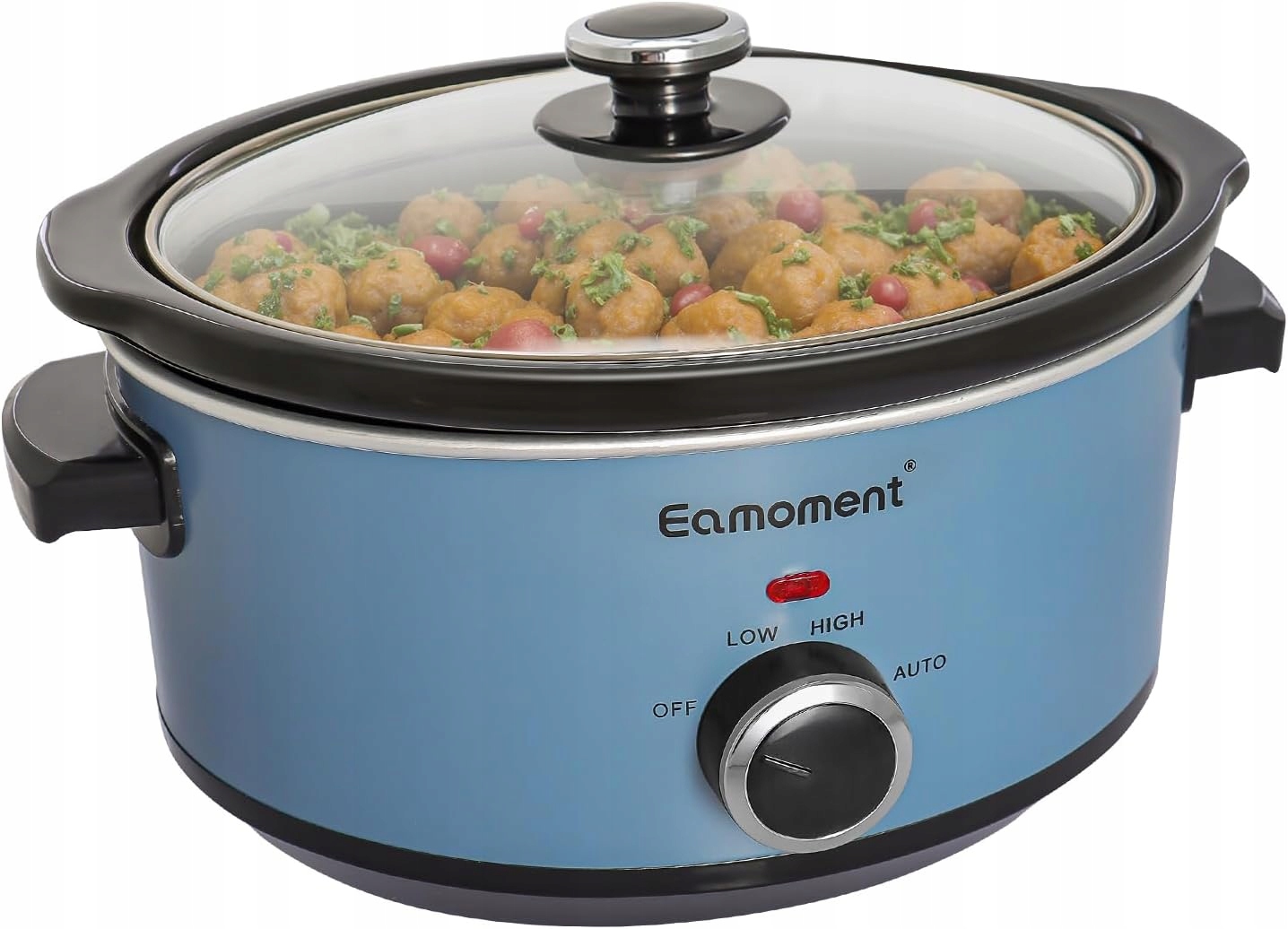 Pomalý Hrnec S Keramickým Hrncem A Poklicí Z Tvrzené Sklo 200 W 3,5 L