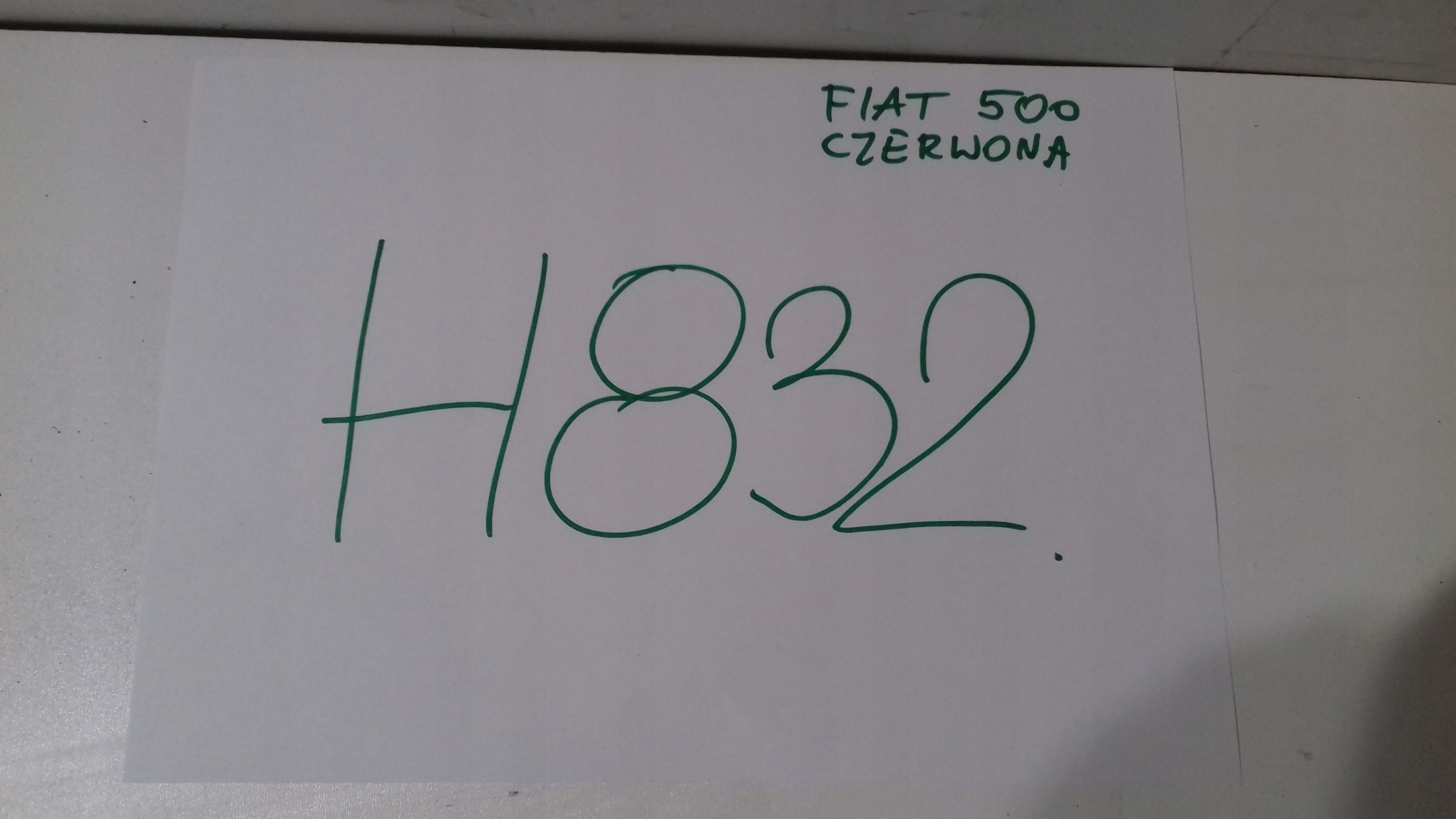 FIAT 500 boot doors red