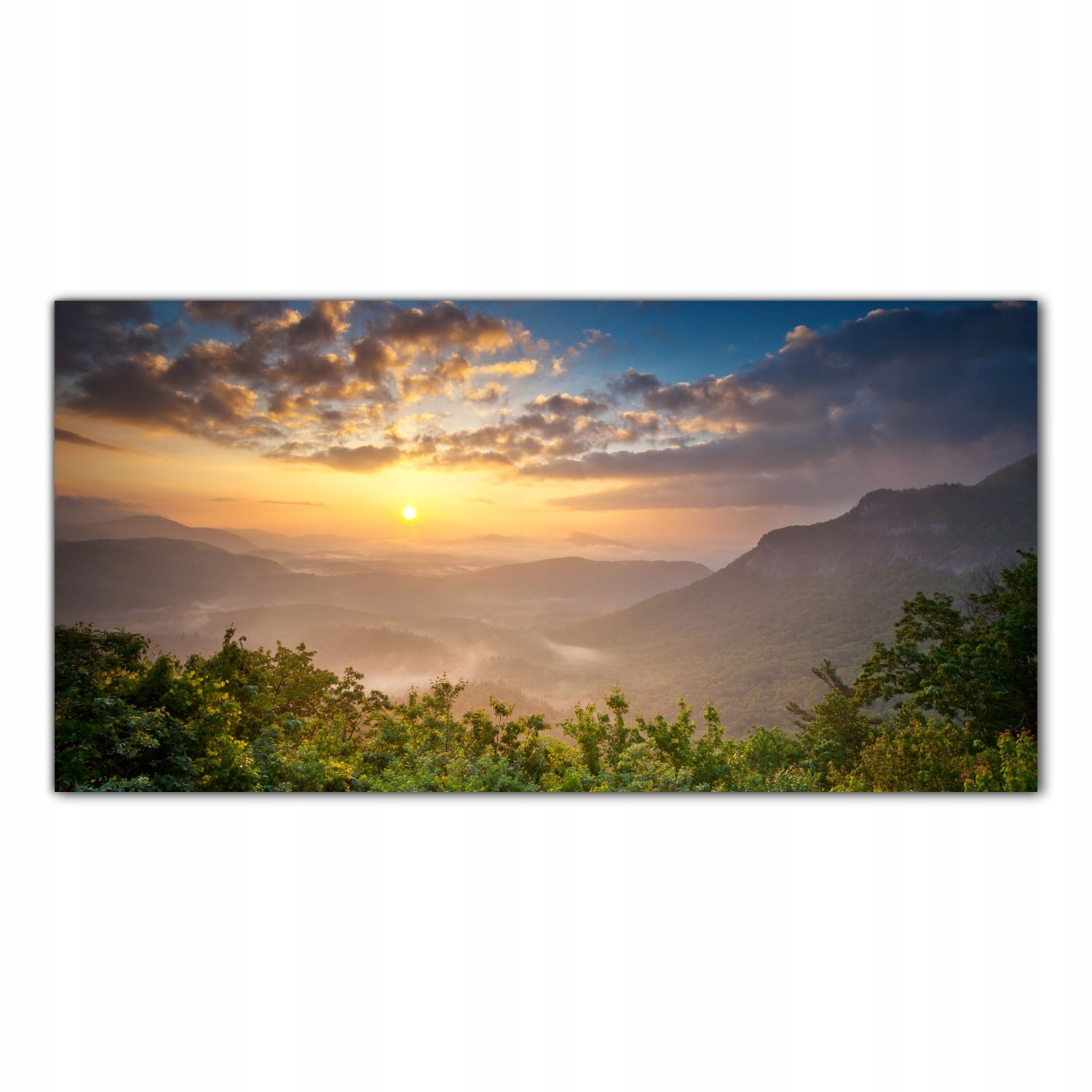 Most Hory Východ Slunce 120x60 Lacobel do kuchyně