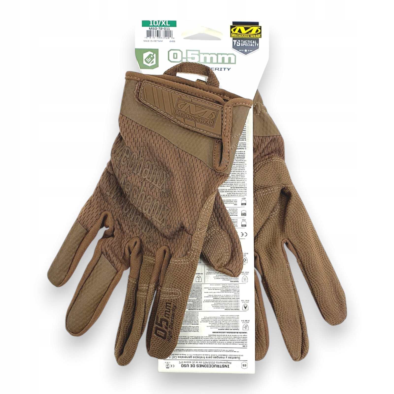 Rękawice Taktyczne Strzeleckie Cieńkie Mechanix 0.5 High-Dexterity 10 XL