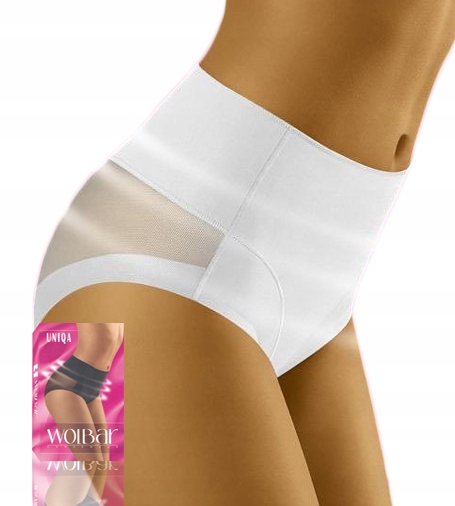 

białe Wyszczuplące Uniqa figi Wolbar XXL