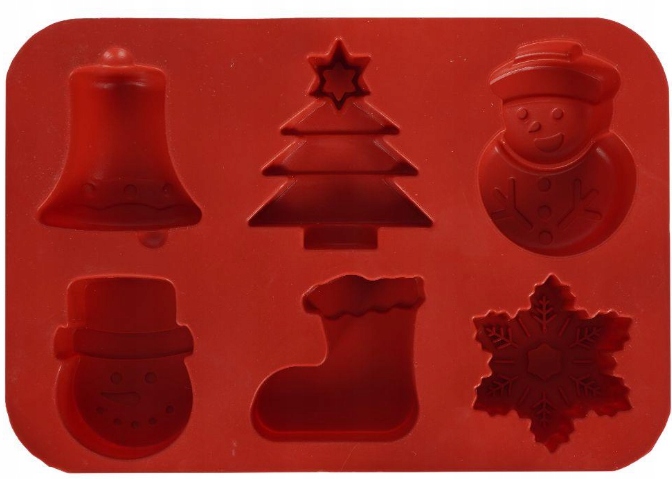FORMA SILIKONOWA ŚWIĘTA Boże Narodzenie ciastka ciasteczka OLDMAN 24x16cm Wysokość produktu 3 cm