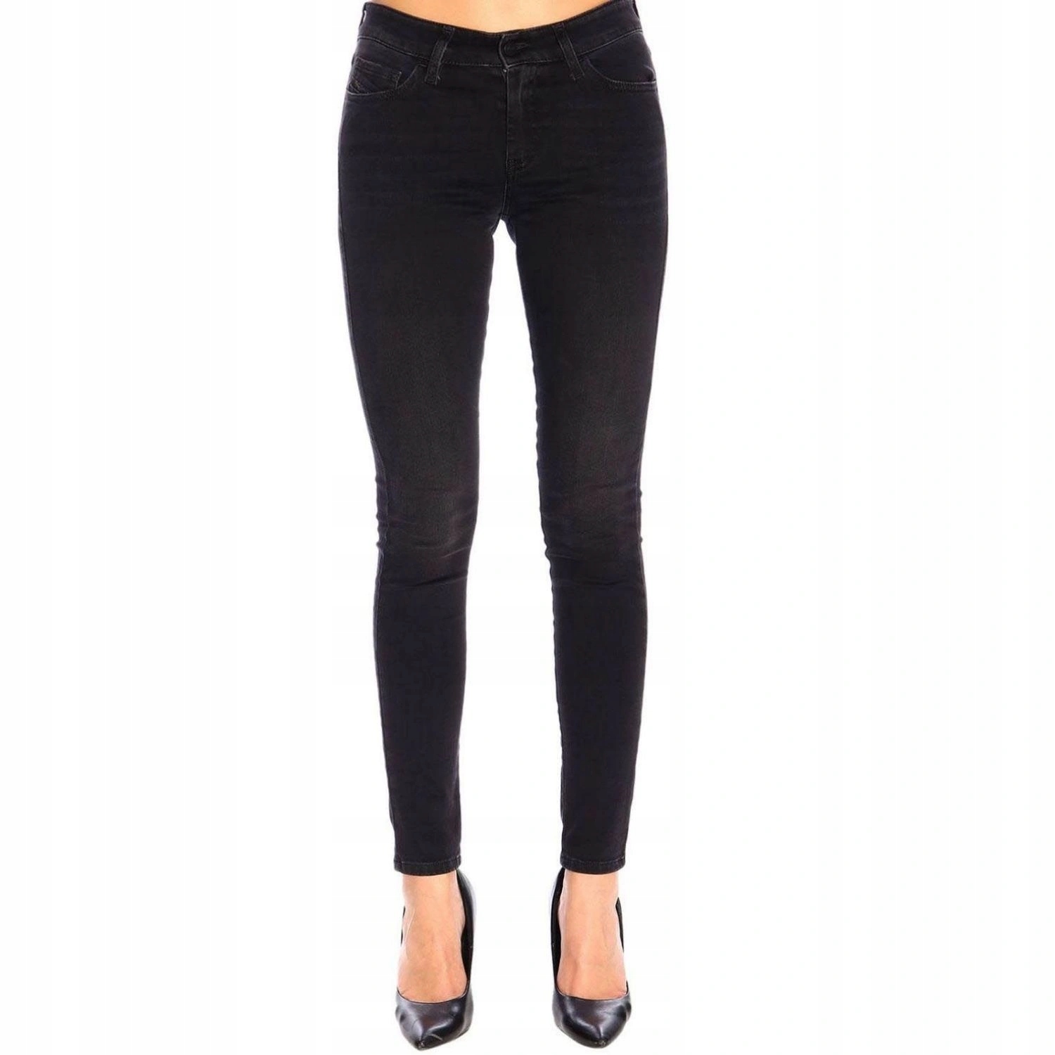 Kalhoty Diesel dámské džíny skinny černé klasické vel. W26 L32