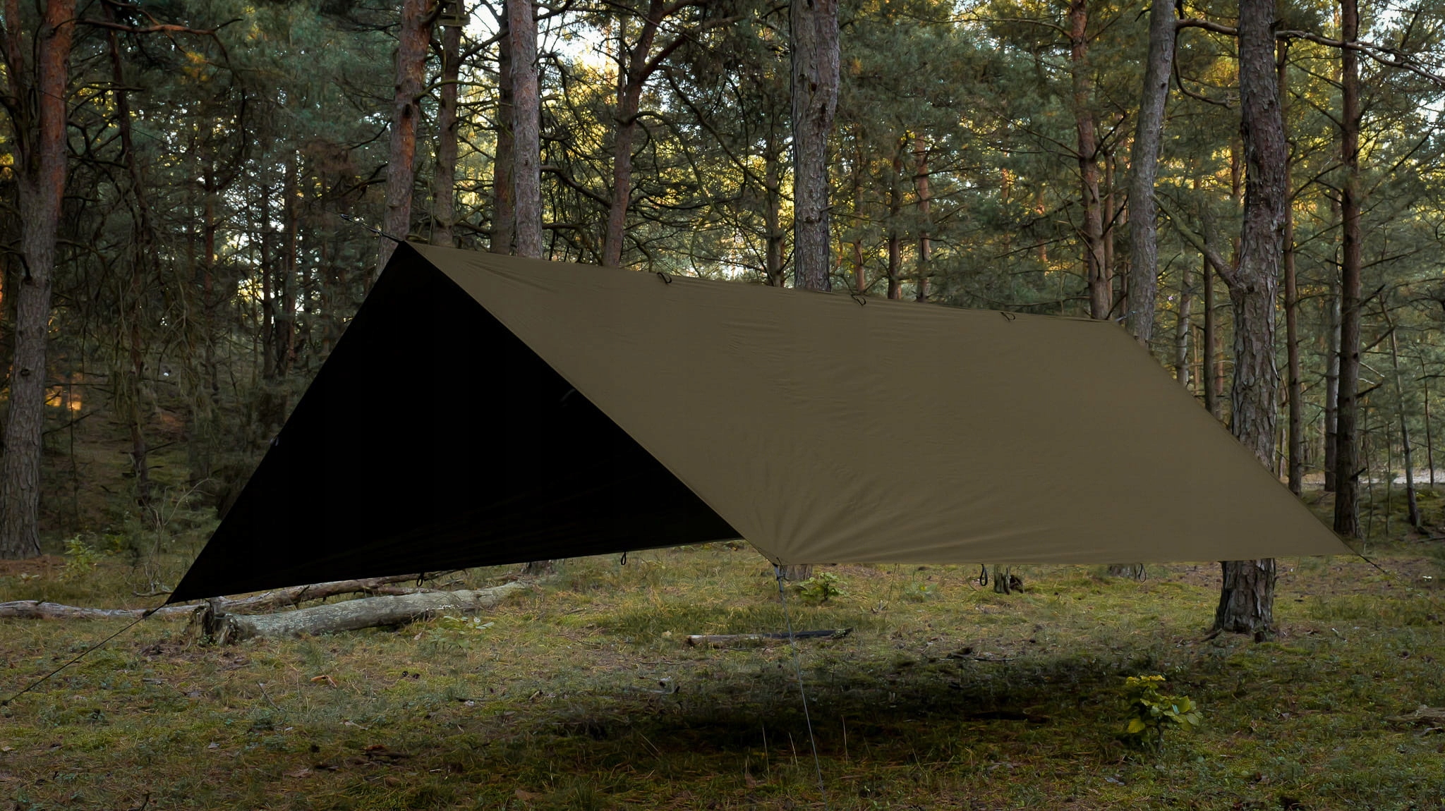 TigerWood T2 Tarp 3×2 m Khaki/Black