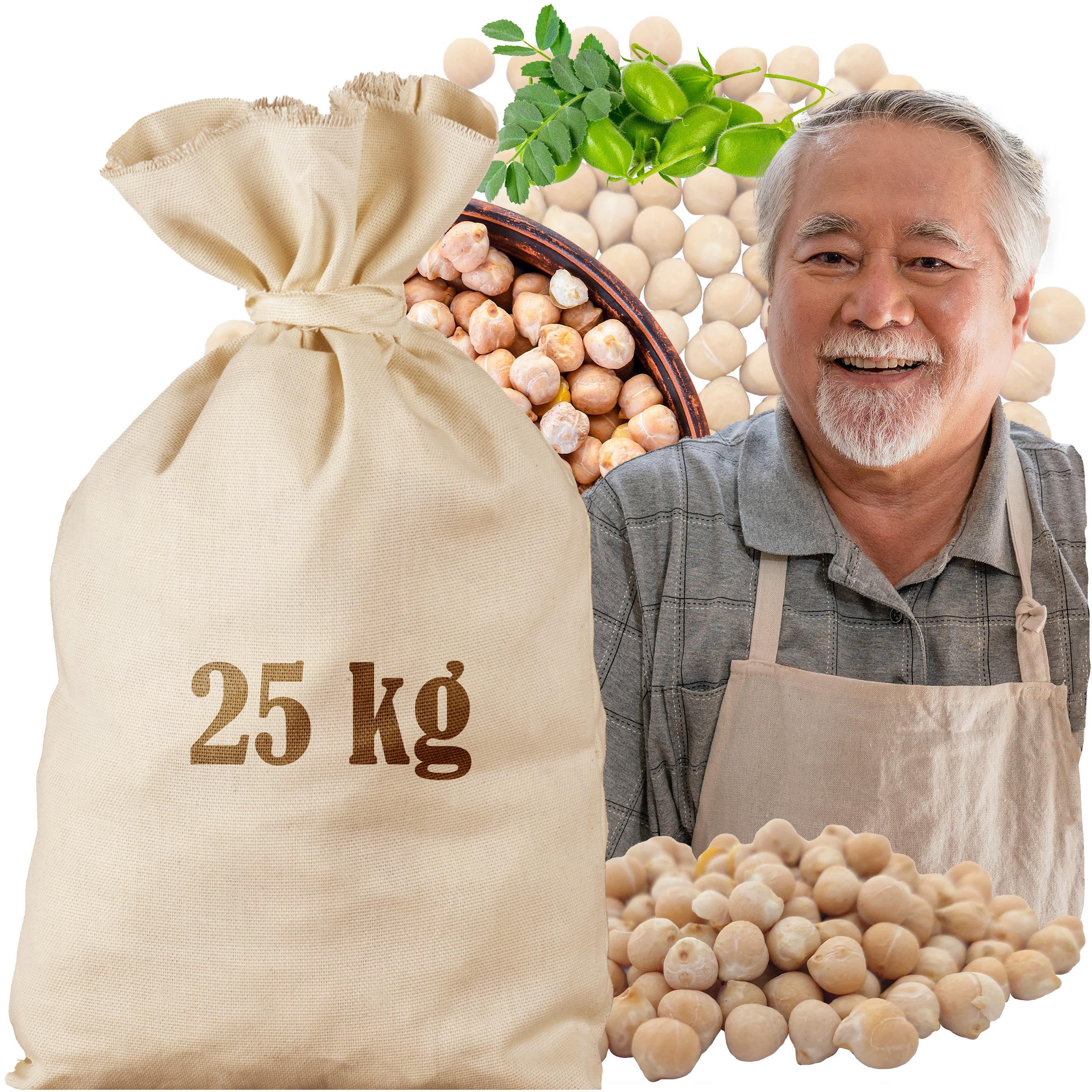 Cizrna 25 kg Cizrna zrno Vysoká Kvalita sáček