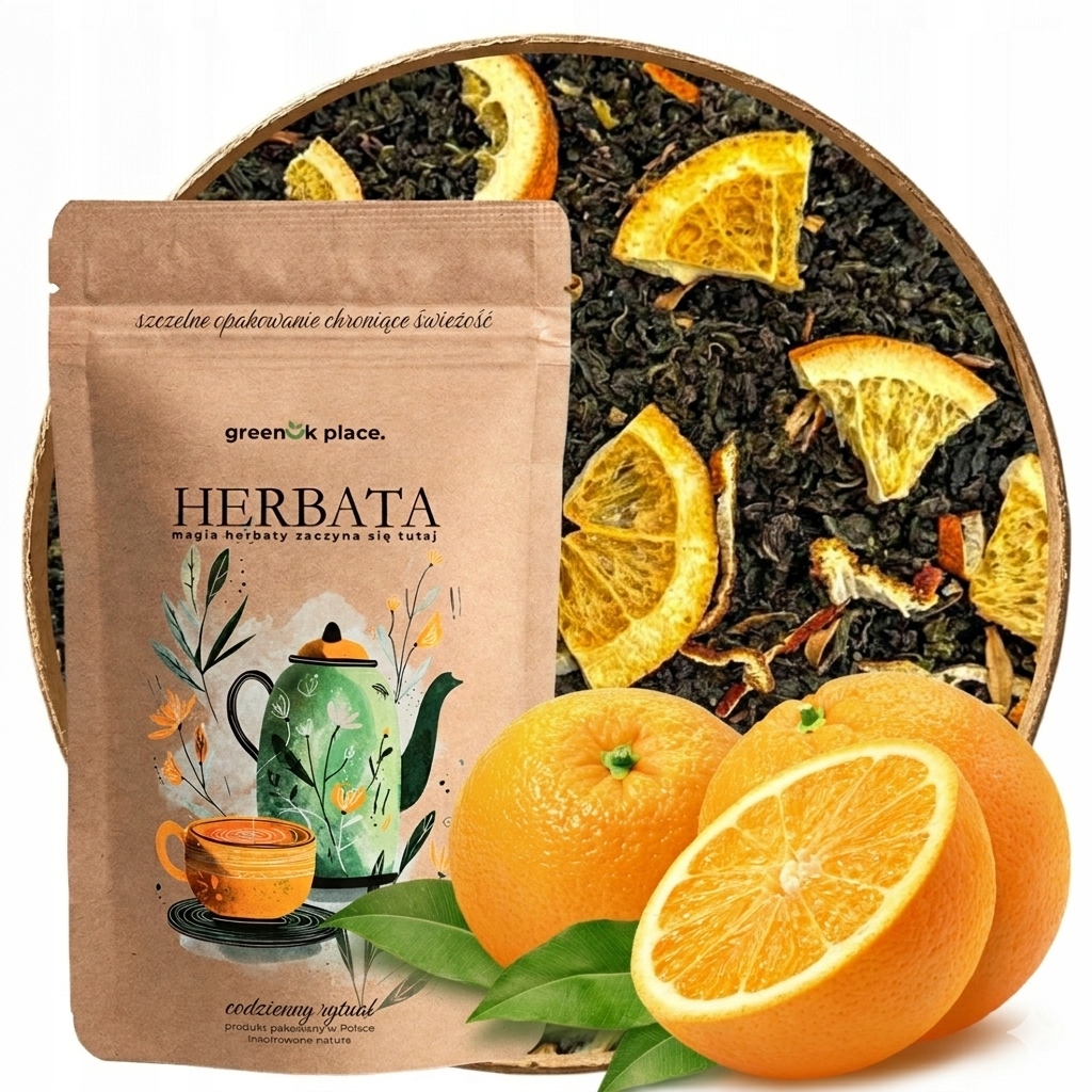 Levně Čaj oolong Slunečná Nota 1000g listový pomeranč s pomerančem 1kg