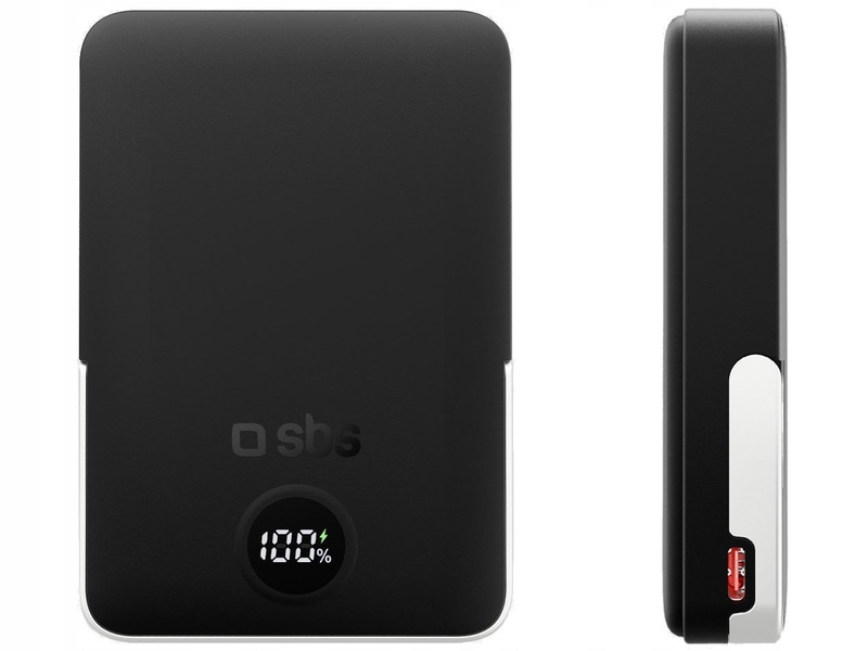 Powerbank Sbs TEBB10000MAGSTAND MagSafe 10000 mAh 20W Czarny