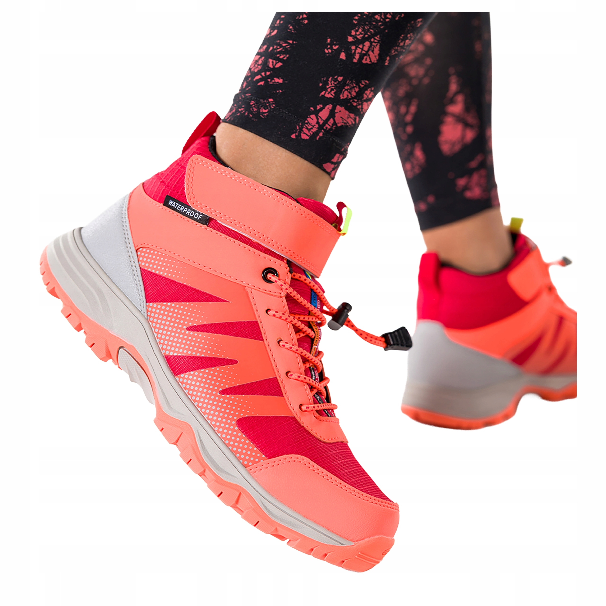 Oranžové Trekingové Boty Dámské Šněrovací Pohodlné Voděodolné r 37