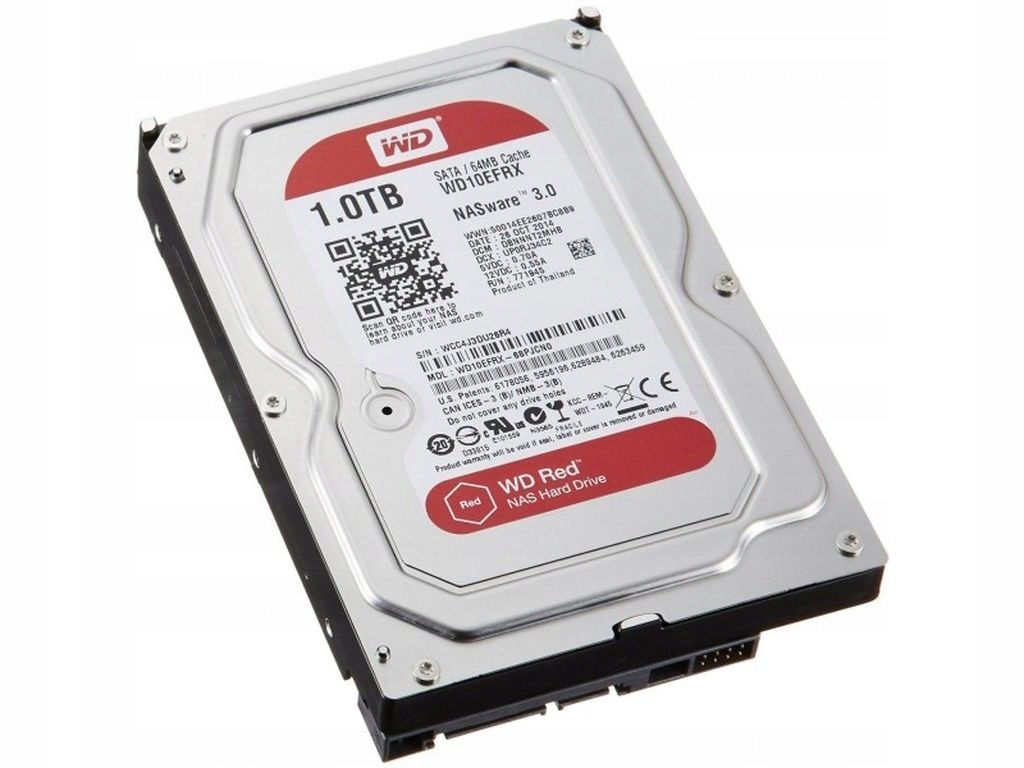 

Dysk twardy Wd Red 1TB 3,5'' Sata III WD10EFRX