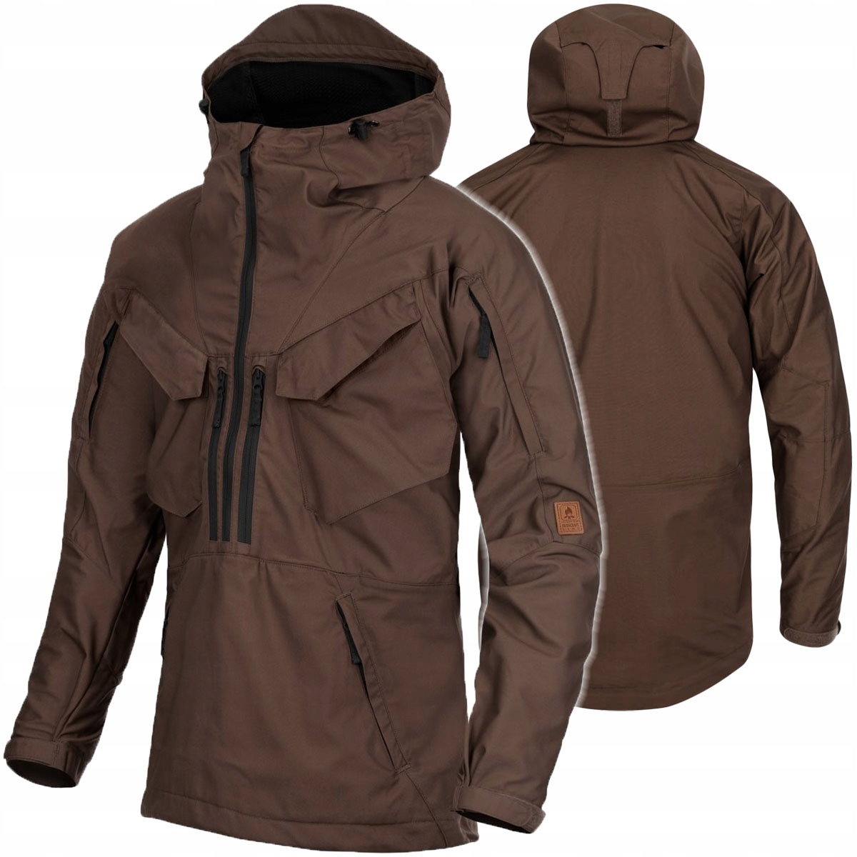 Pánská trekingová bunda Helikon Pilgrim Anorak Bushcraft Earth Brown L
