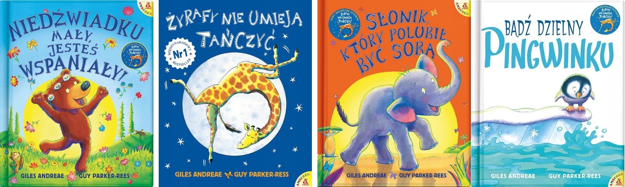 Niedźwiadku mały jesteś wspaniały x4 Giles Andreae