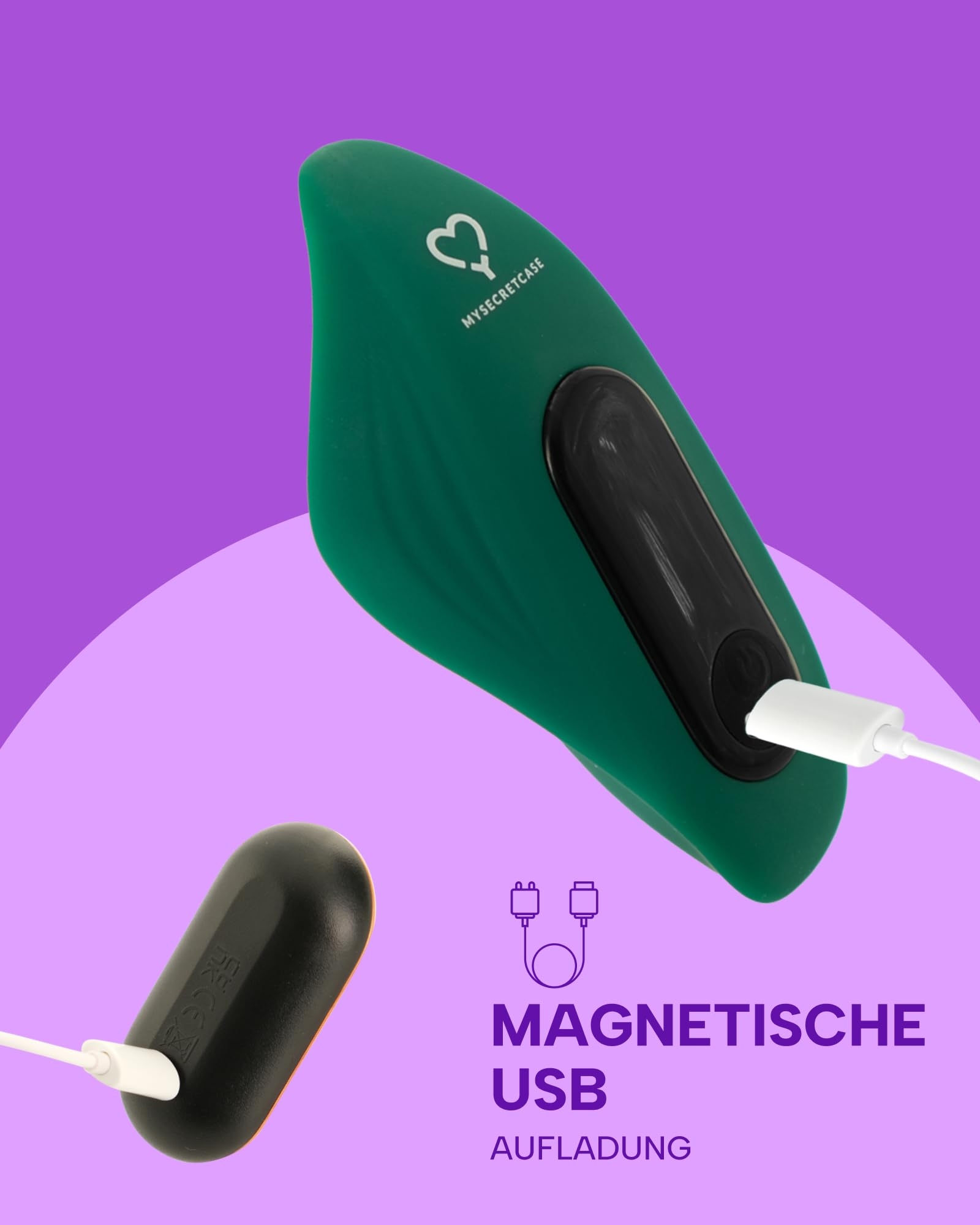 MYSECRETCASE Mini Wibrator Zdalny Cichy Stymulator Klitorisu Dla Par — miniatura 4
