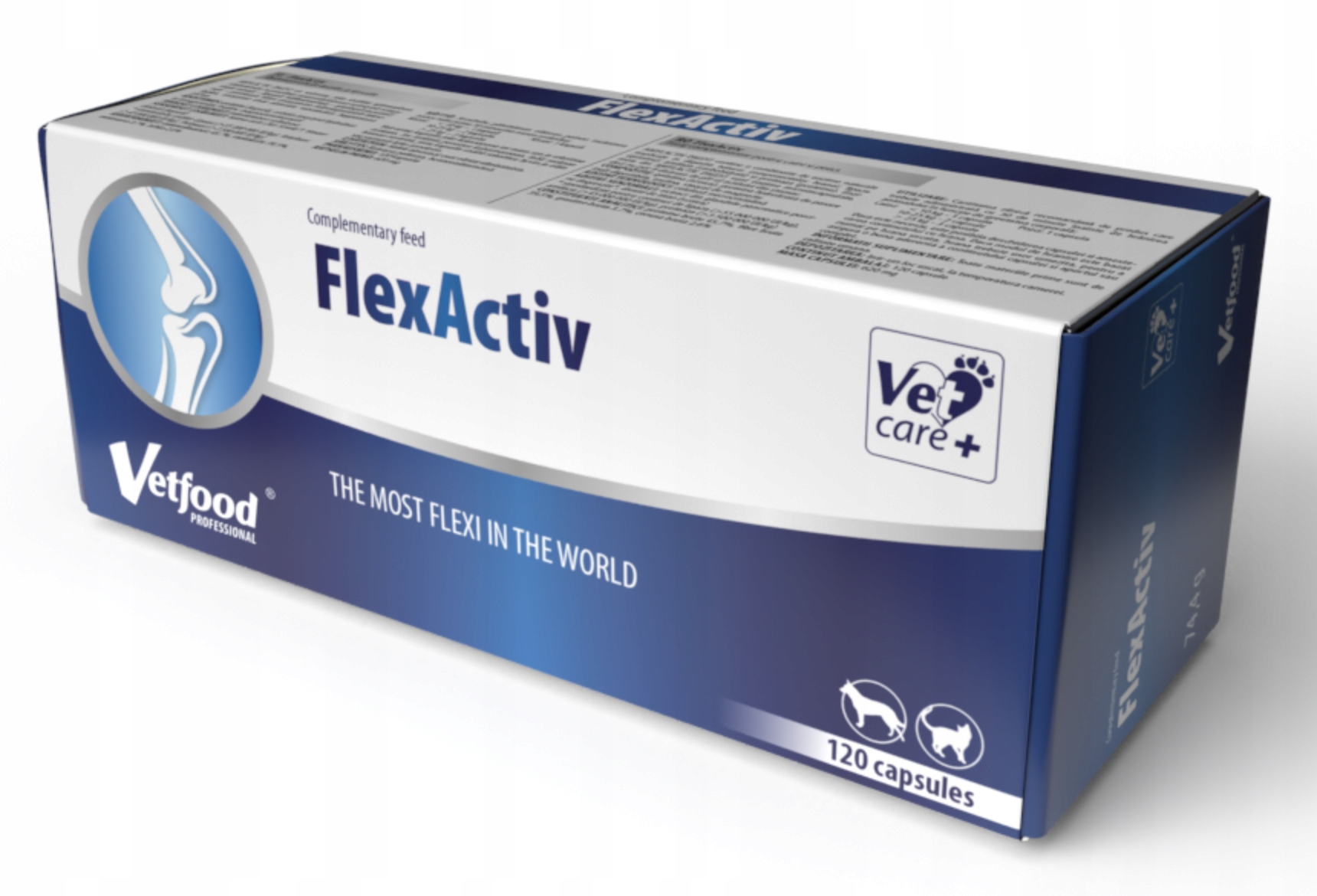 Vetfood FlexActiv 120 kaps, wspiera stawy i kości