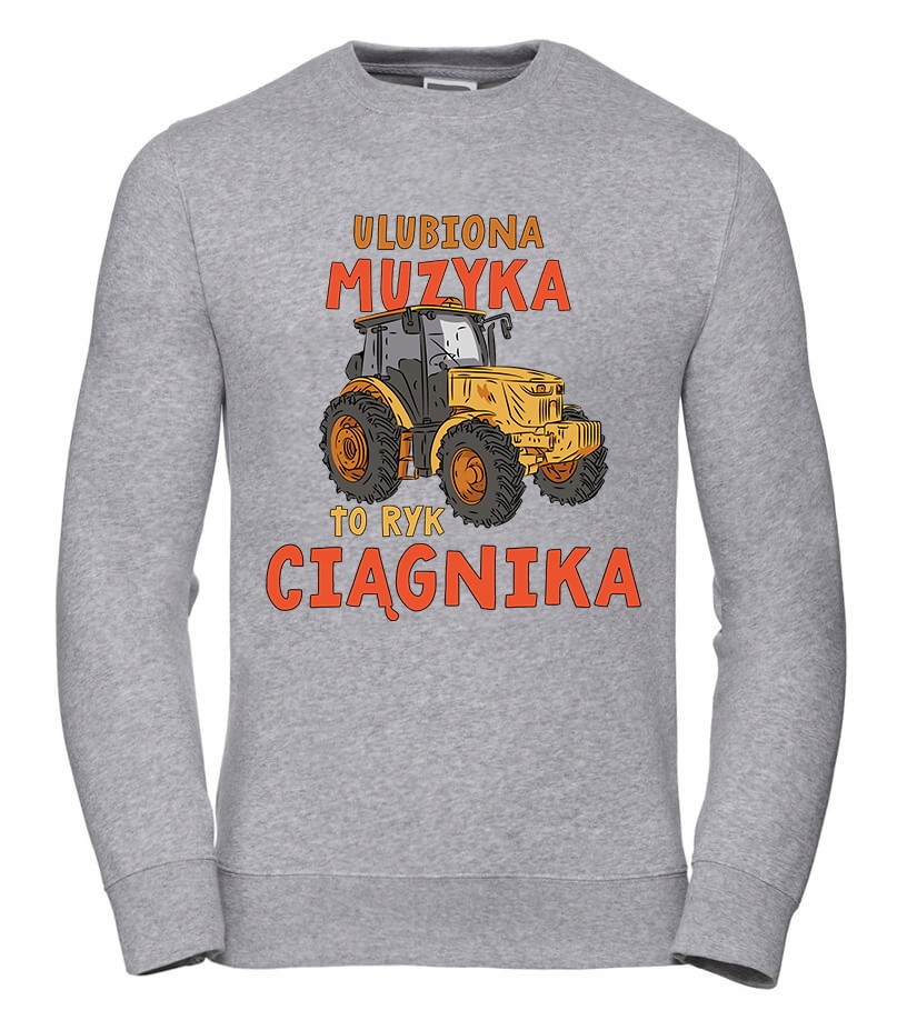 Mikina Oblíbená hudba – Ryk traktoru L Šedá