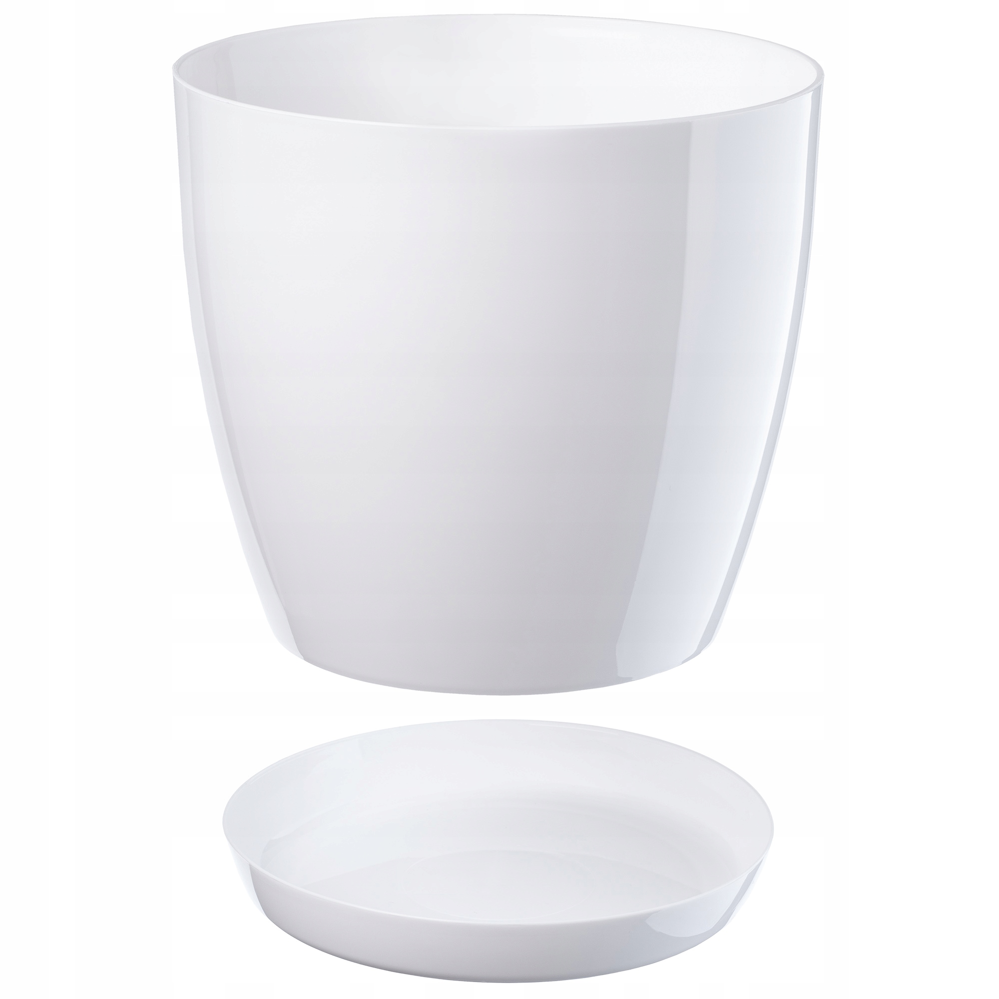 DONICZKA Z PODSTAWKĄ DONICA OSŁONKA 23cm BIAŁA