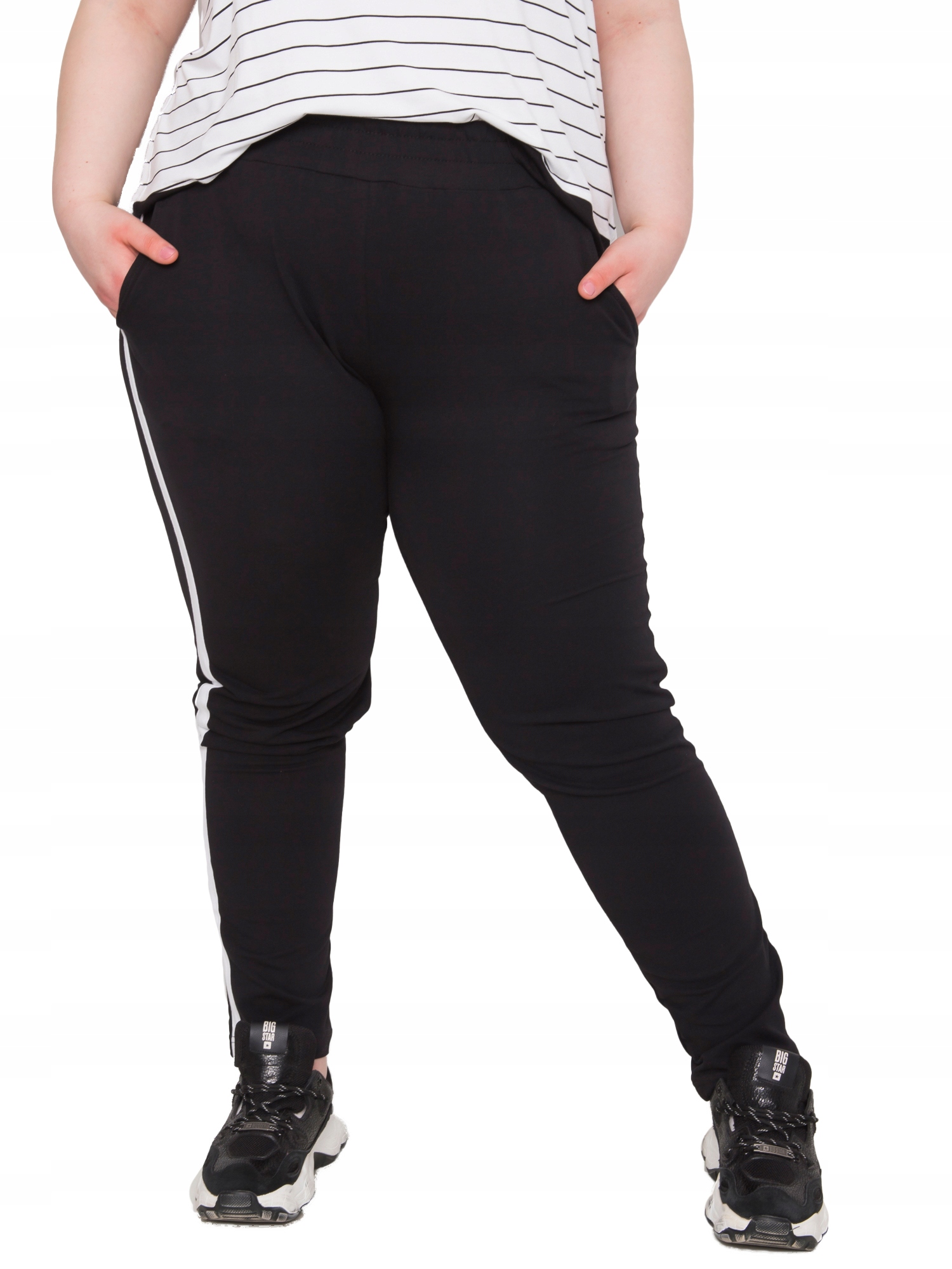 

Bawełniane Spodnie Dresowe damskie Plus Size - 3XL