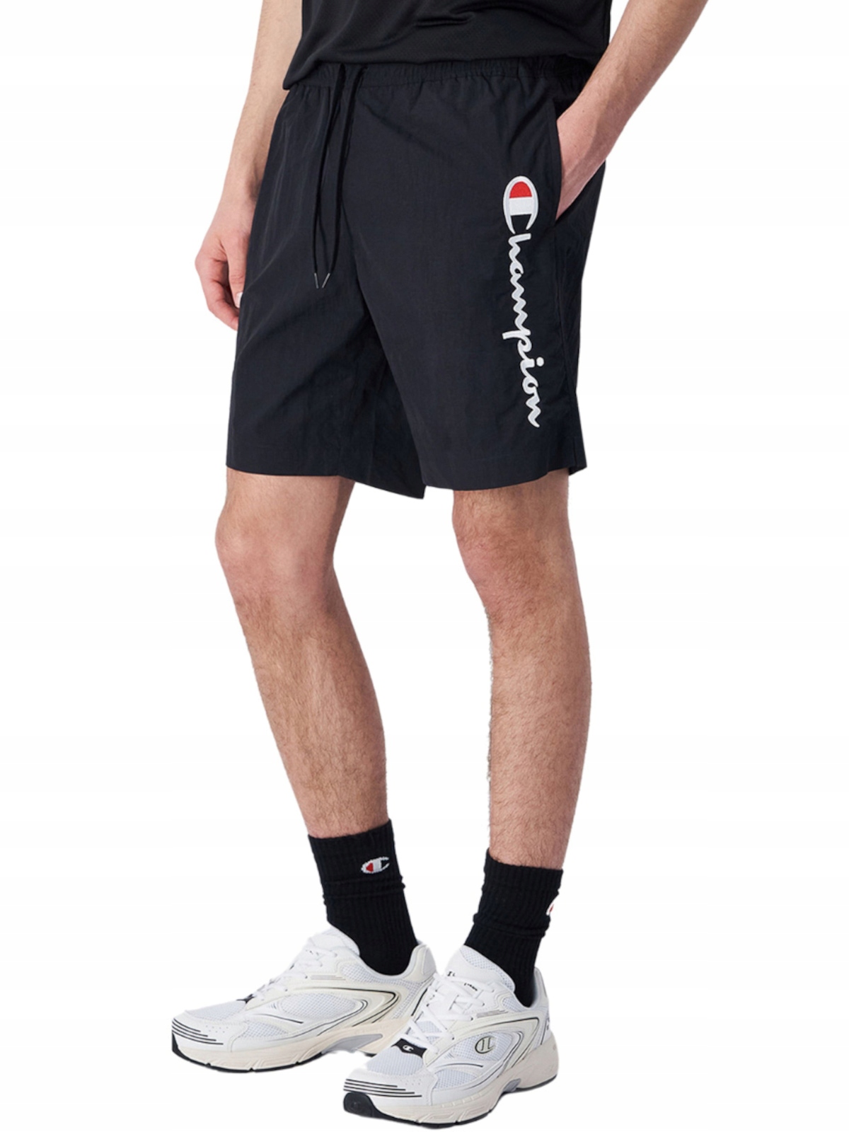 Kraťasy Champion černé 219978-KK001 bazénové plavky plus XXL