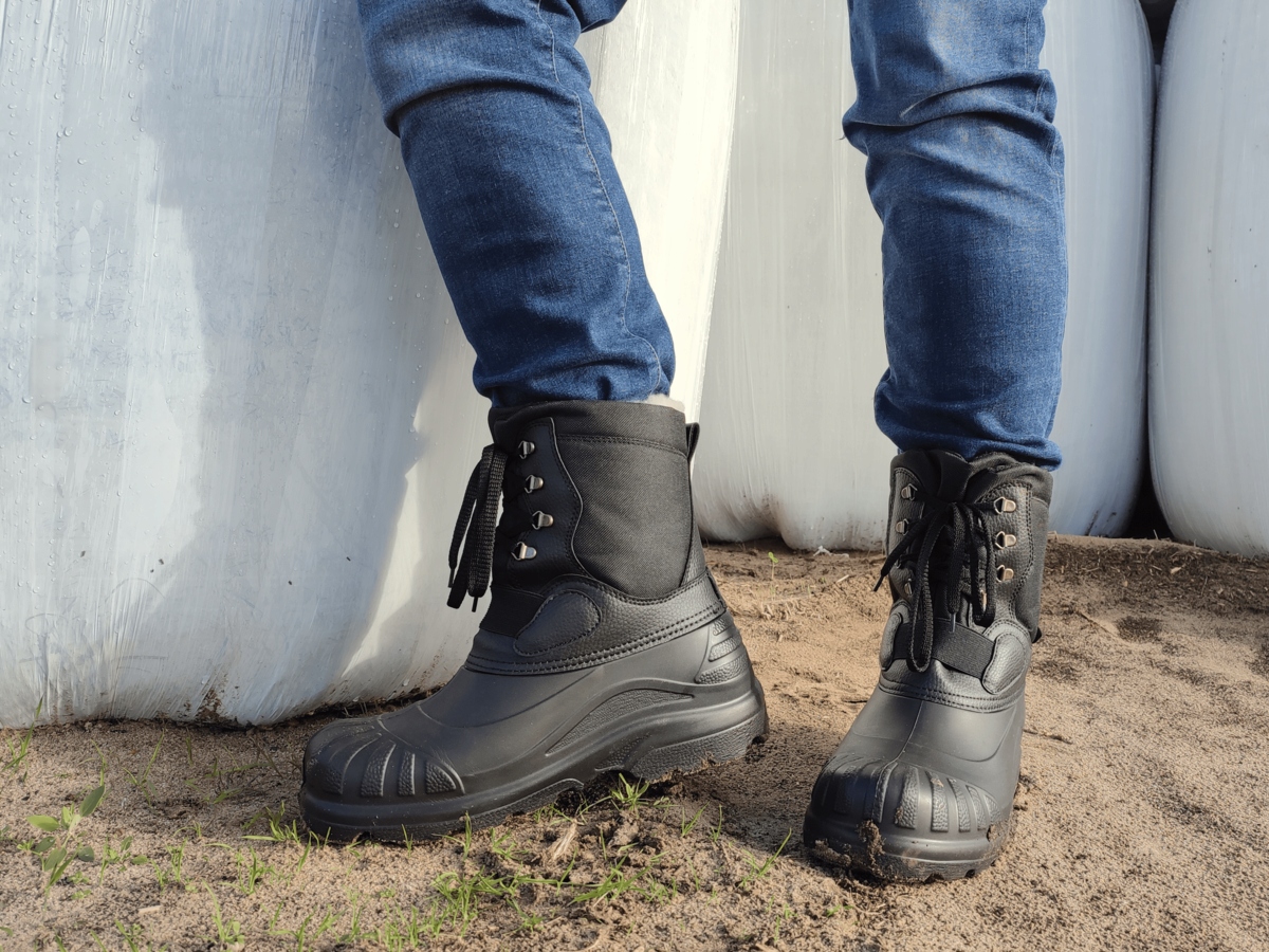 KALOSZE MĘSKIE ŚNIEGOWCE OCIEPLANE POLSKIE PIONIER 908 LEMIGO 45 Materiał zewnętrzny tworzywo sztuczne