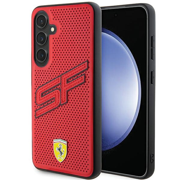 Ferrari Big Sf Perforated Pouzdro pro Samsung Galaxy S24+ (červené)