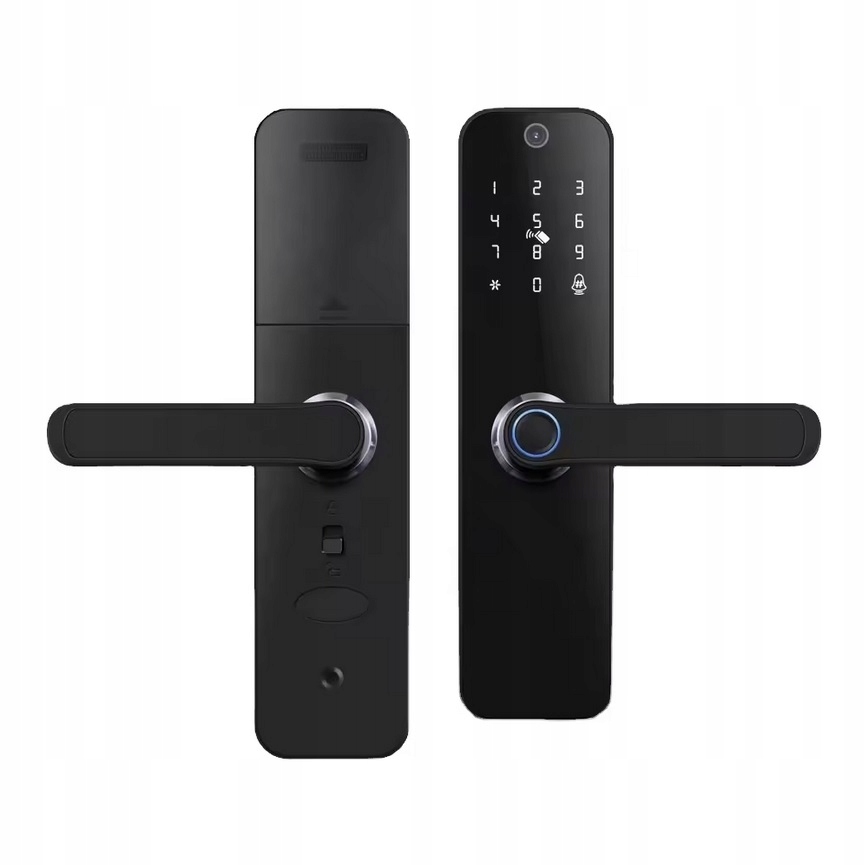 Elektronický Zámek Dveří Klika Kód+rfid+otisk Prstu Tuya Smart Wifi