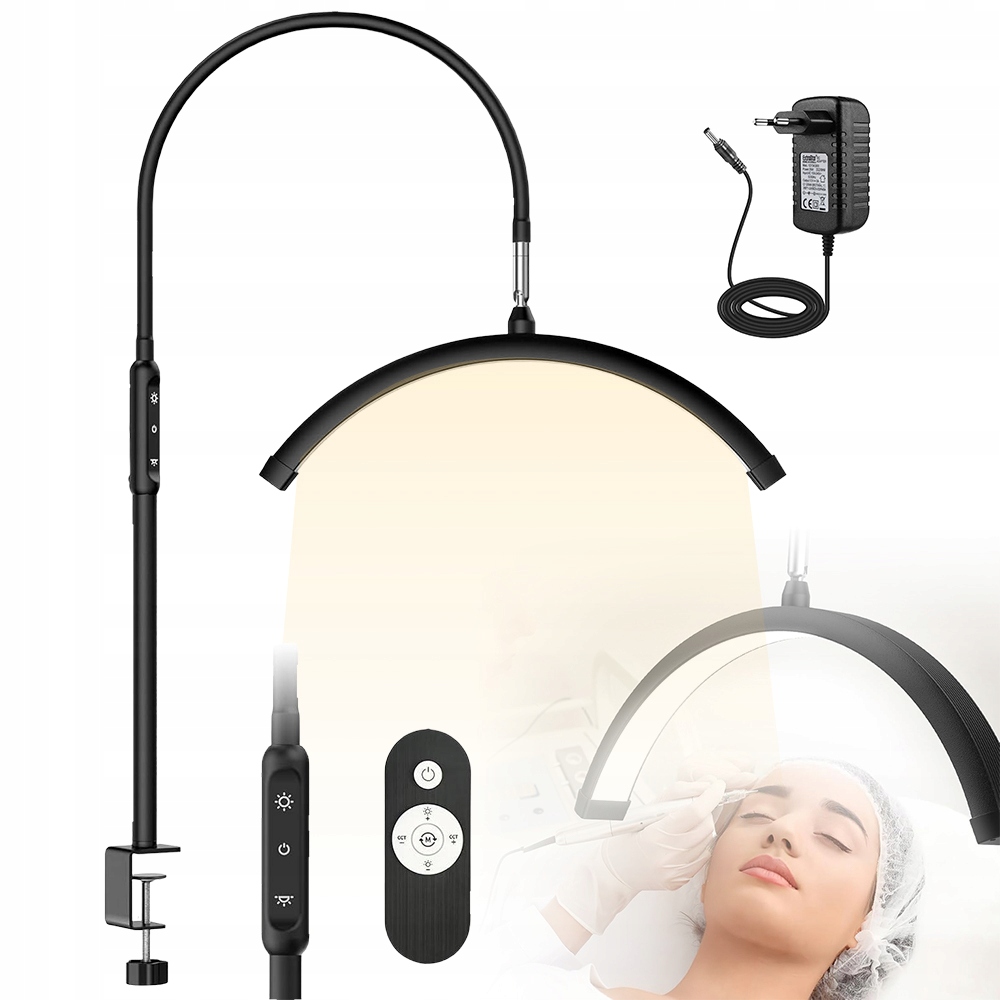 Kosmetická Lampa Pro Prodlužování Řas Led Oblouk Bez Stínu 3 Kol Na Klip