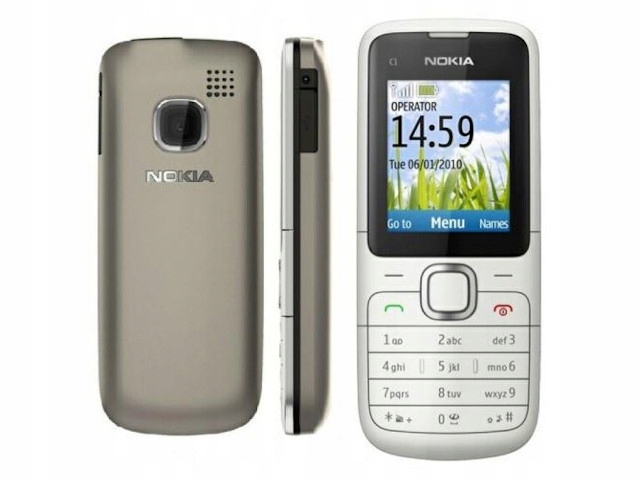 Мобильный телефон Nokia C1-01 4 МБ / 10 МБ 2G черный