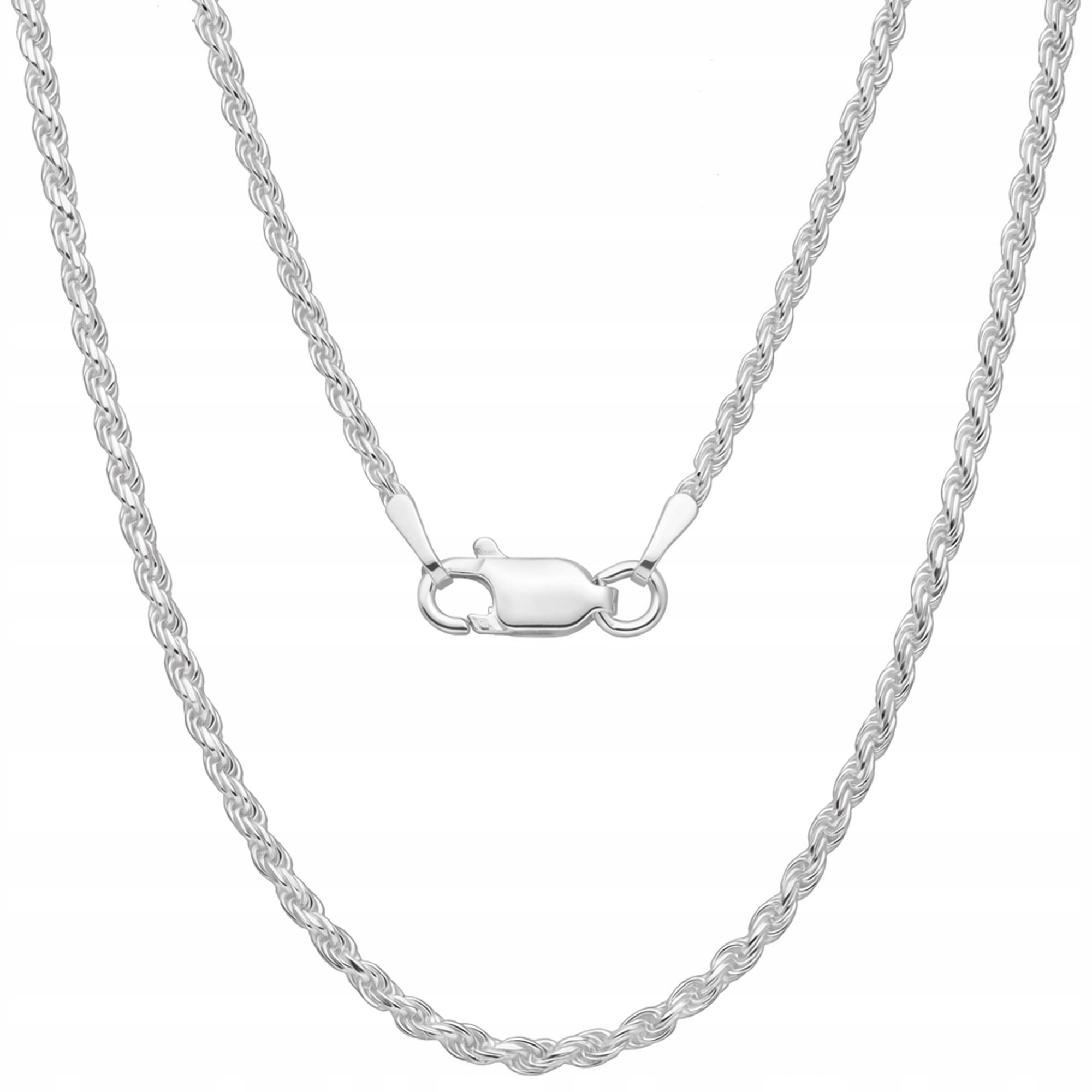 Stříbrný řetízek 925 Corda Korda kroucený 1.6 mm pánský dámský 50 cm