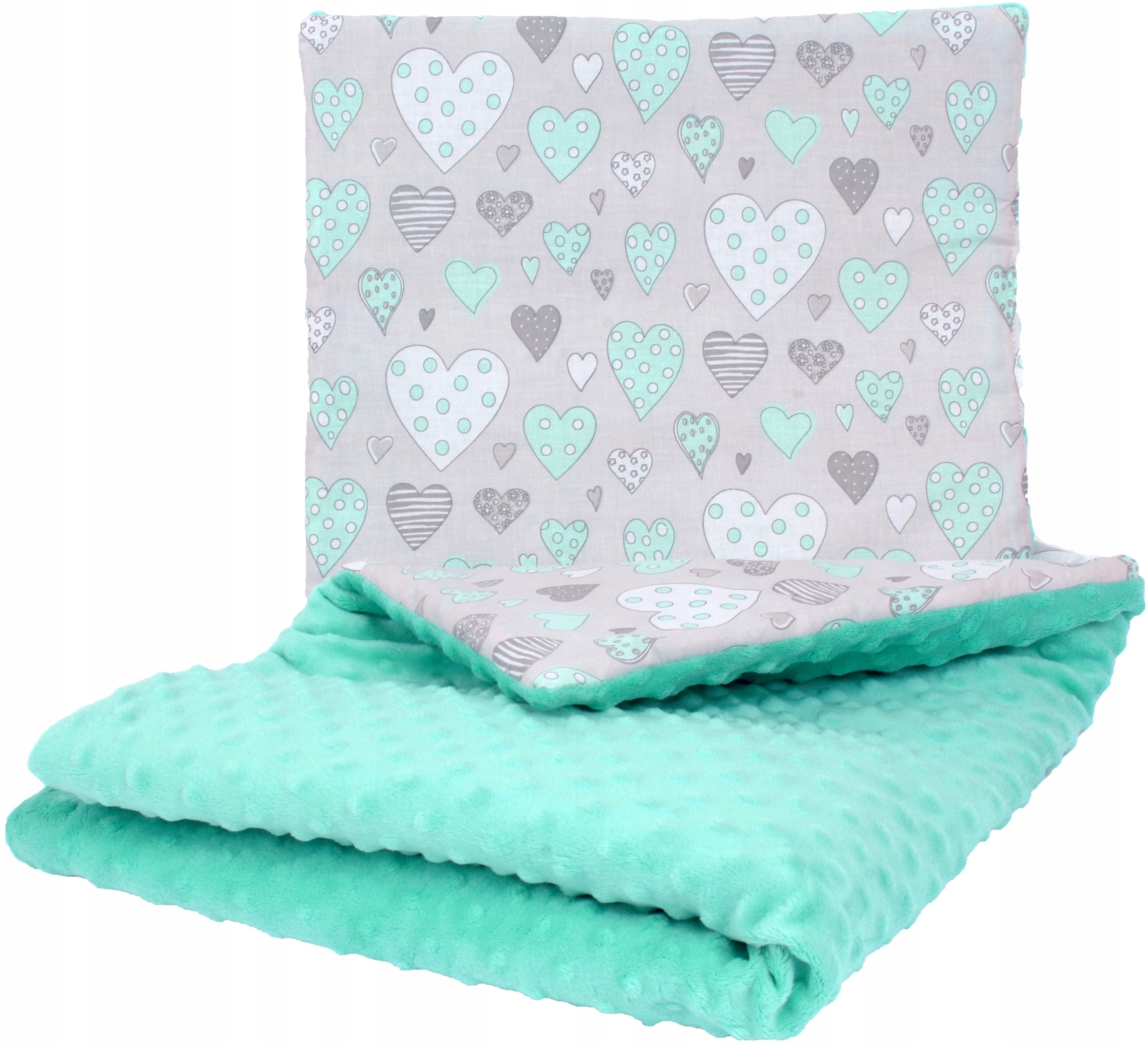 

123BABY Komplet Do Wózka Minky Kocyk + Poduszka