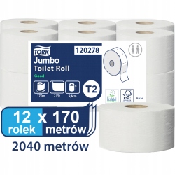 

papier toaletowy bezzapachowy tork 12szt 170m