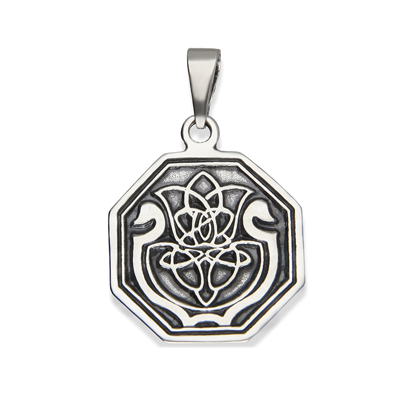 Talisman Amulet Lotosový Květ Stříbro 925