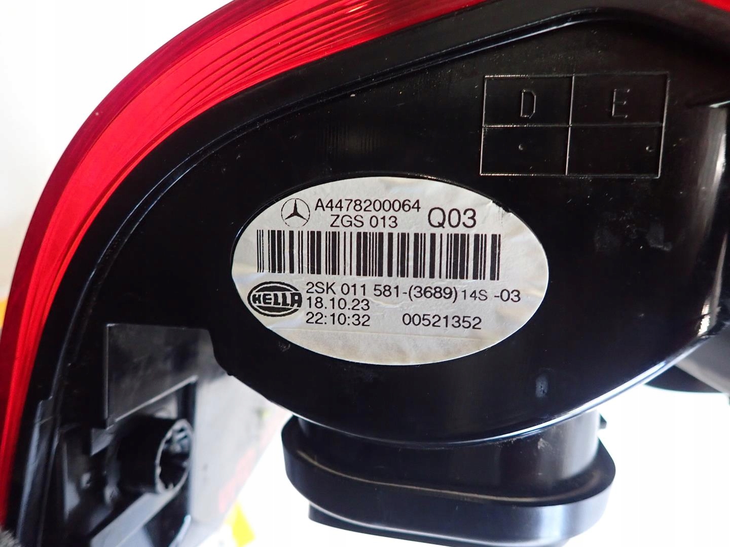 light rear part rear left MERCEDES VITO W447 2014- A4478200064