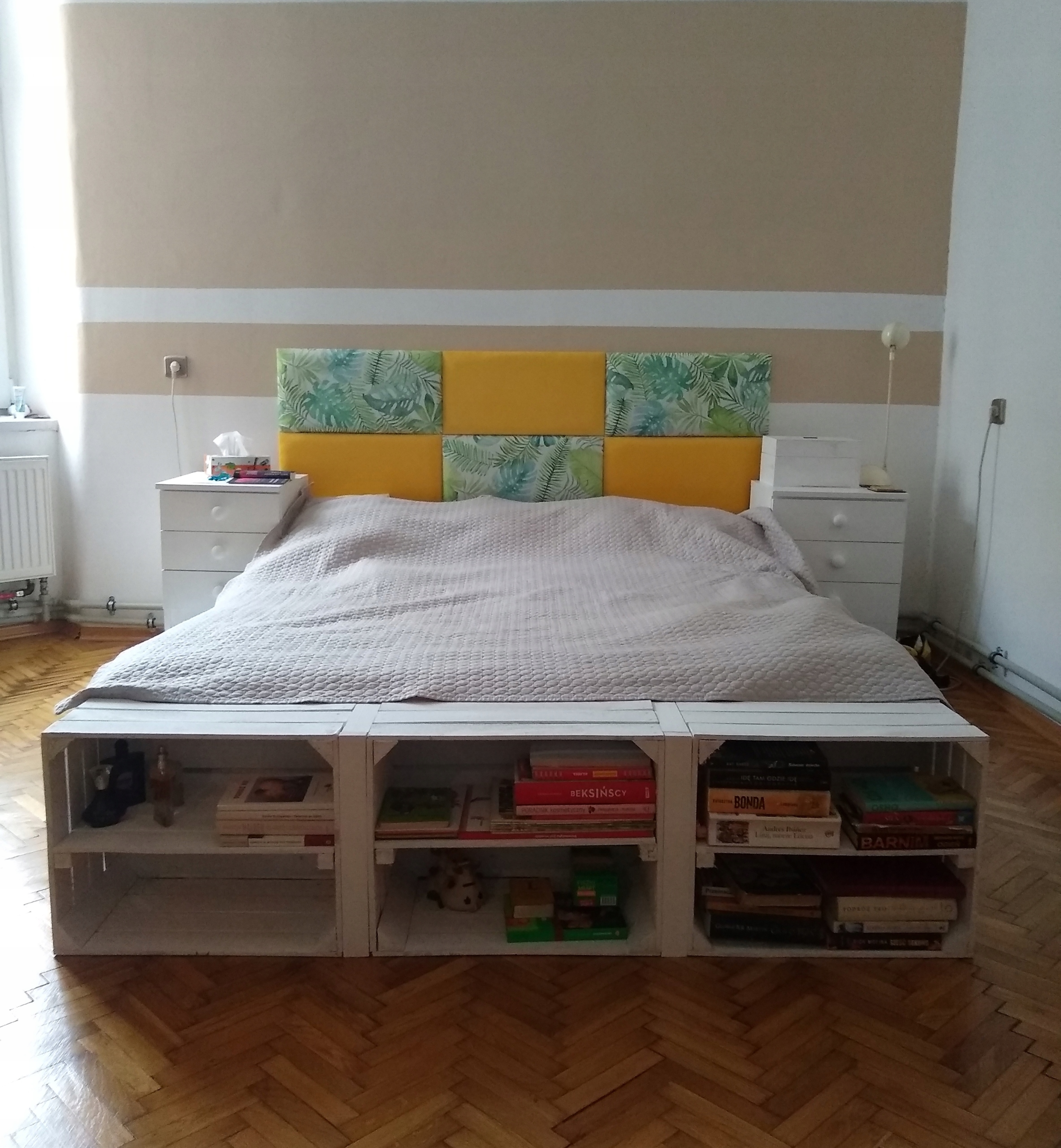 Panel tapicerowany akustyczny 3D 70 x 30 zagłówek Materiał tkanina