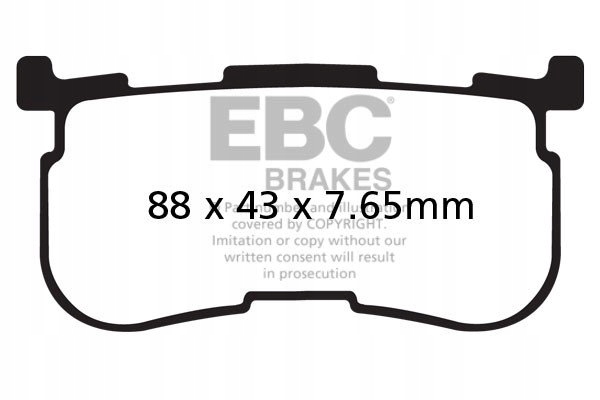 Brzdové doštičky Ebc FA641/4V V-pad (súprava na 1 kotúč)