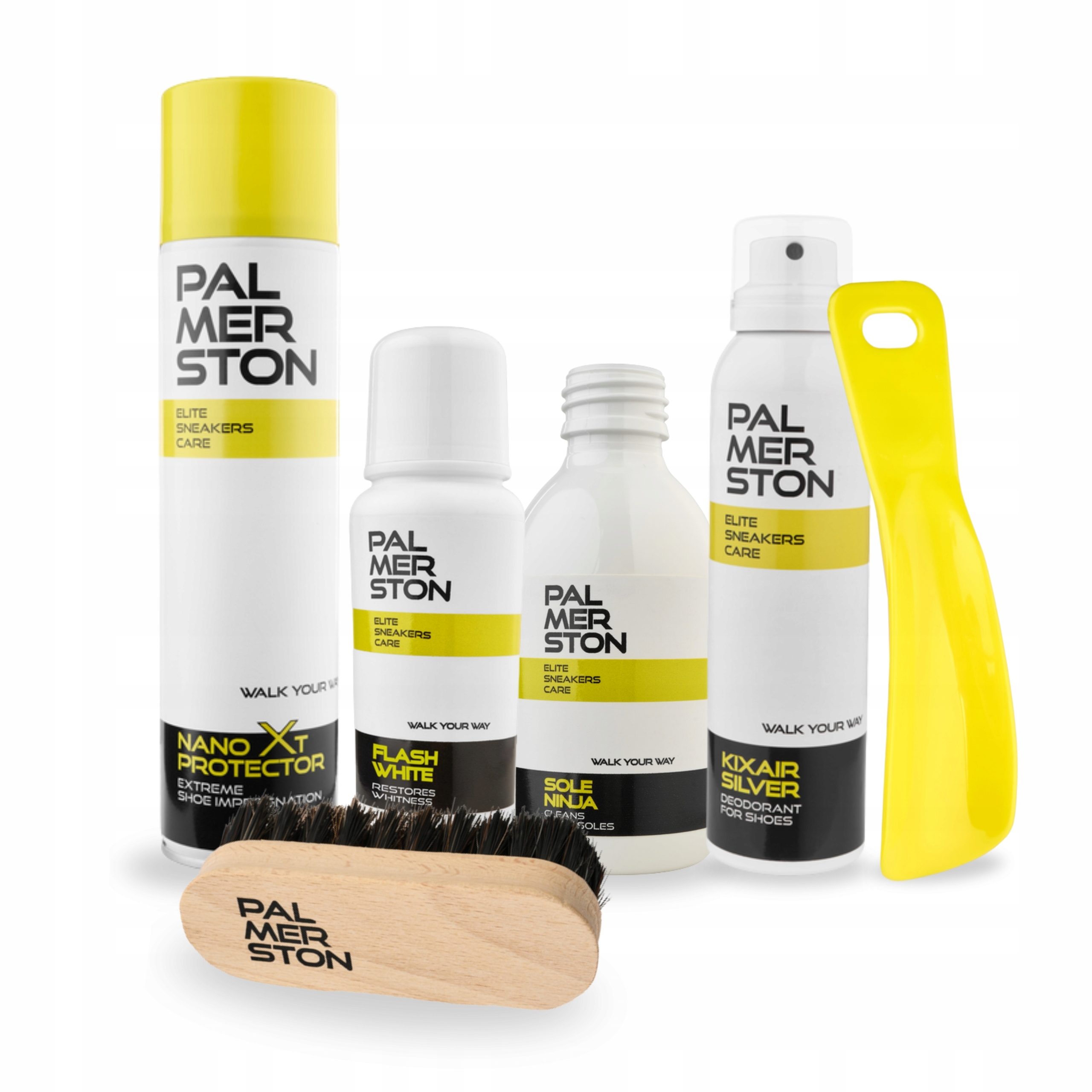 Sada pro čištění bělení a osvěžení bot s lžící 6v1 Palmerston