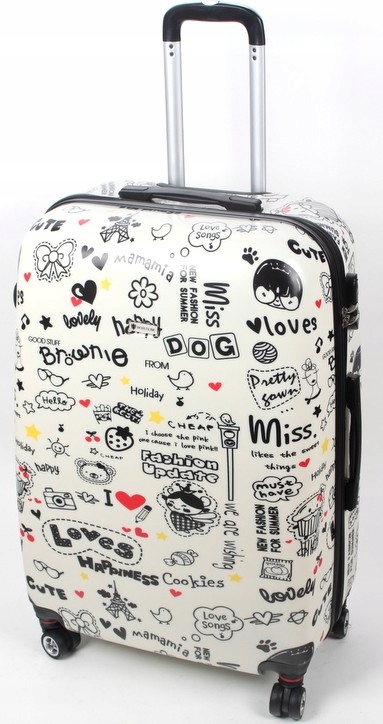 WALIZKA ŚREDNIA PODRÓŻNA NA KÓŁKACH FRANCE AIRTEX Rodzaj twarda