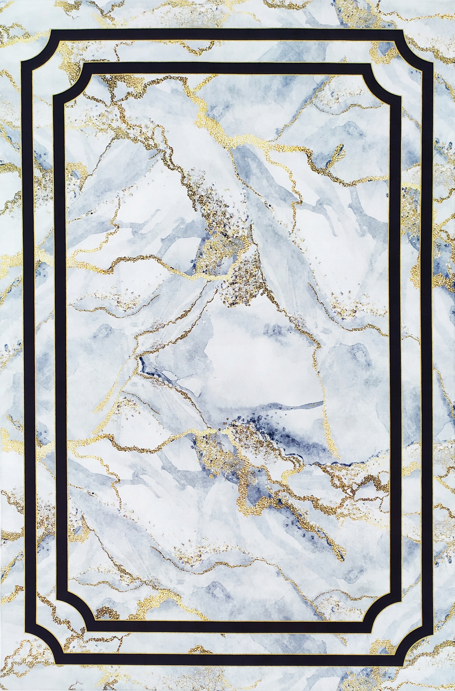 Koberec 120x180 Protiskluzový Mramor Na Praní Soft