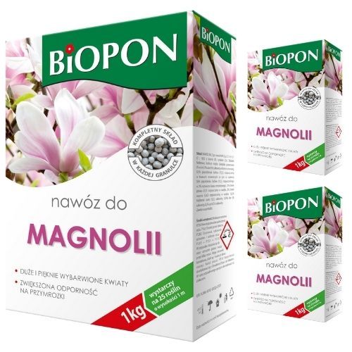 

Nawóz w granulkach do magnolii Biopon 1 kg x 3 szt