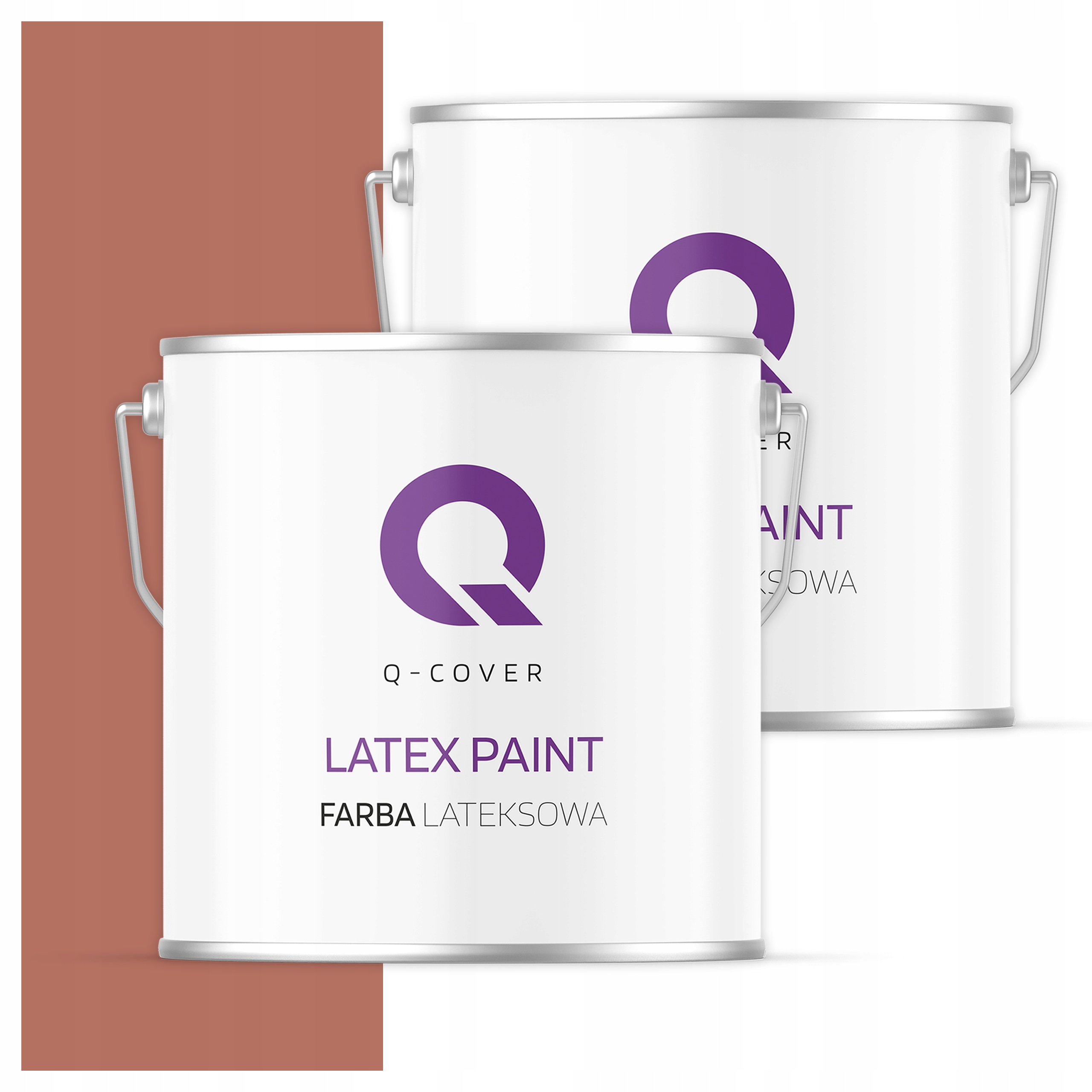 Latexová vnútorná stropná farba 5L Hlboká matná farba Tehlová H4728